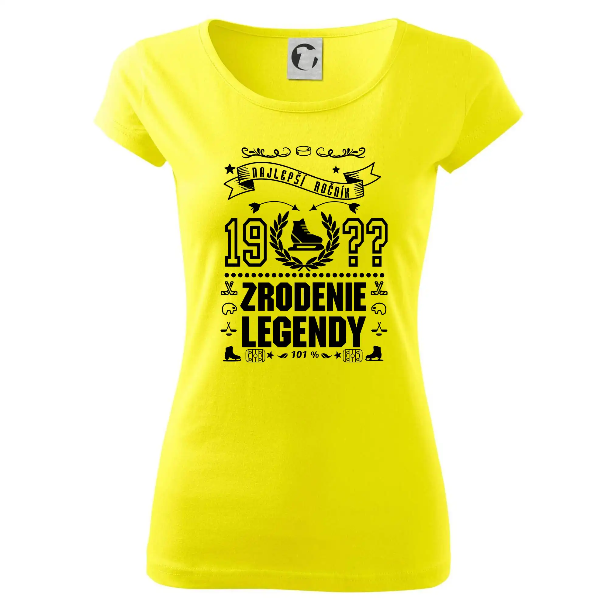 Trička Zrodenie legendy - Zrodenie legendy pre hokejistu - Dámske tričko Pure