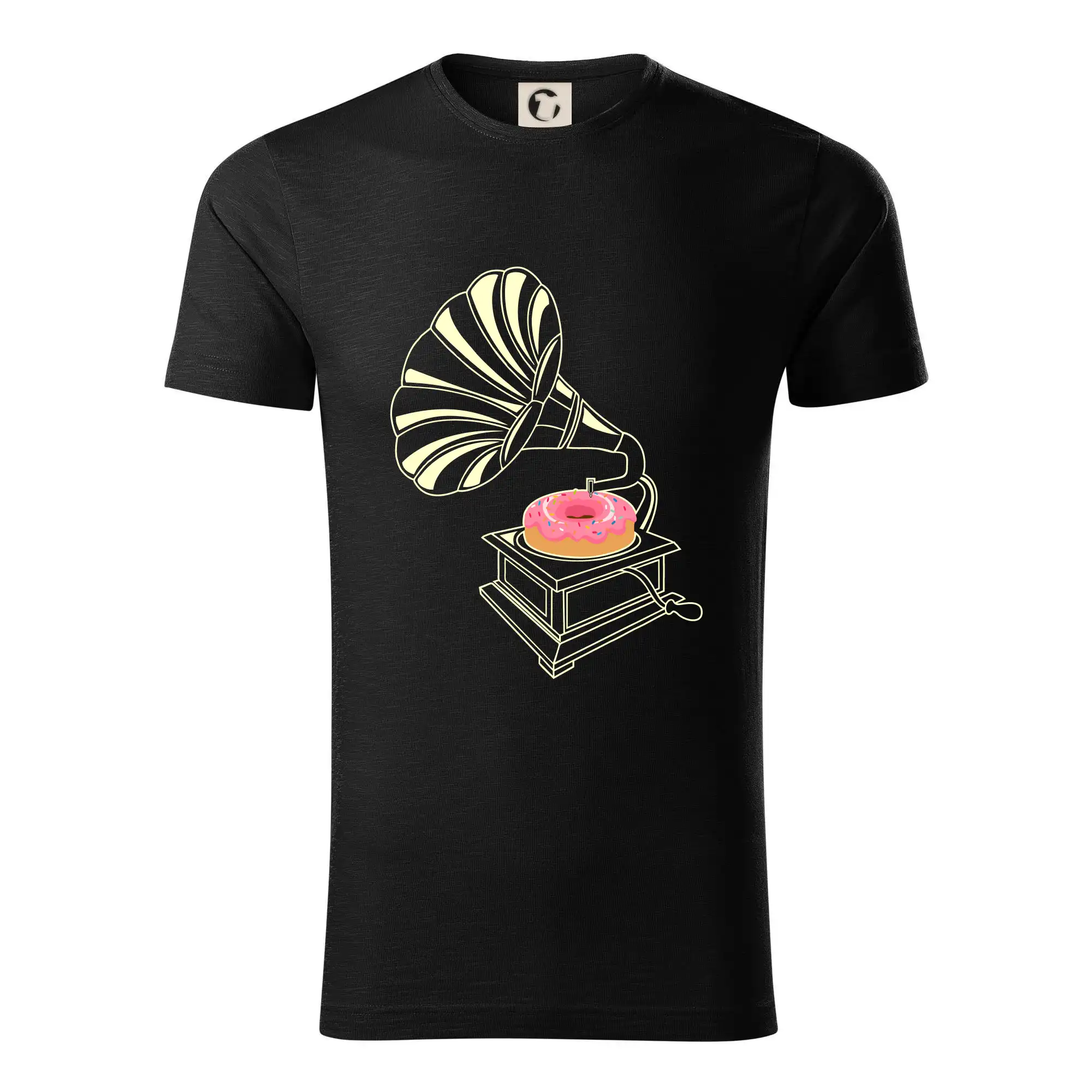 Hudobné tričká - Gramophone Donut - Tričko z organickej bavlny