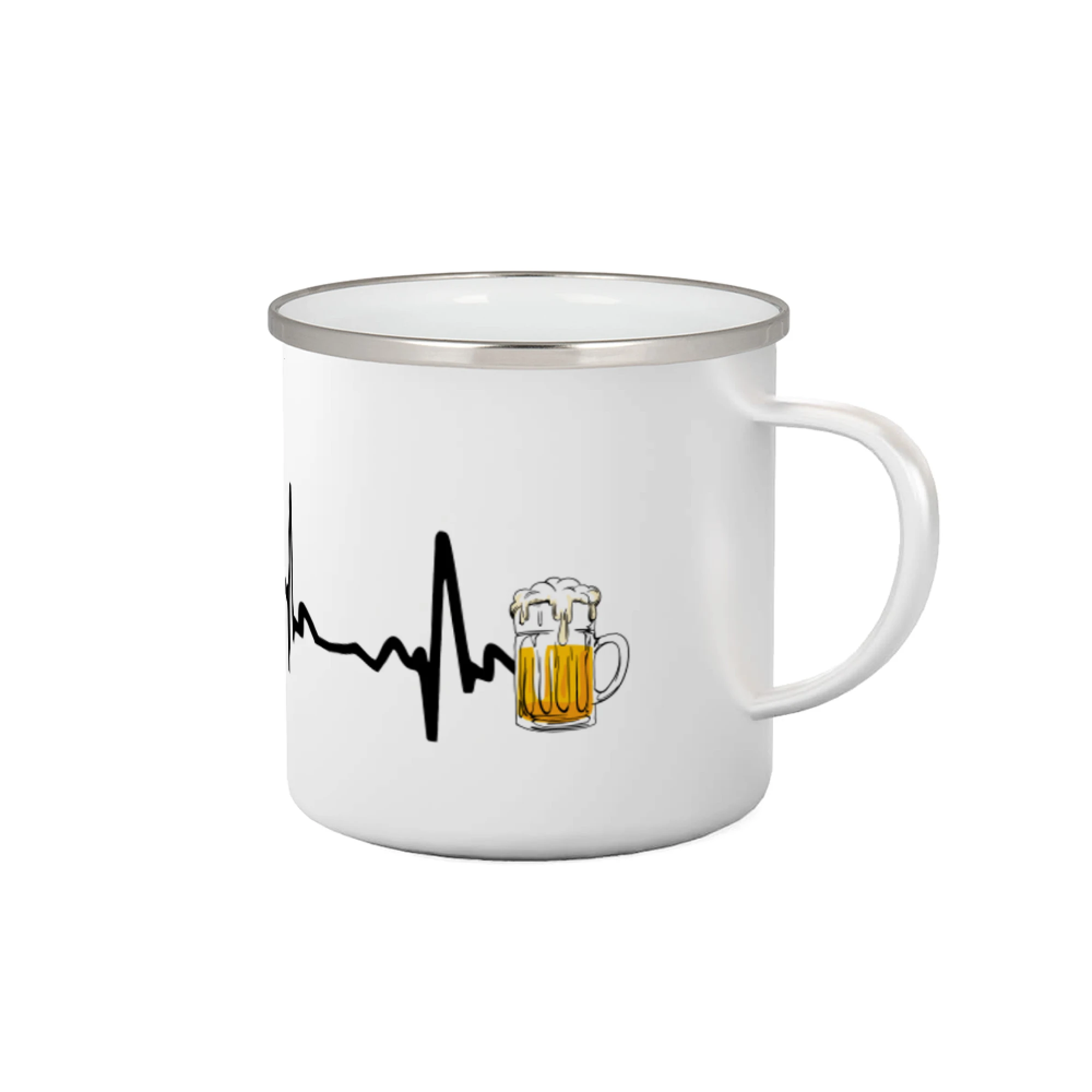 Trička pre cestovateľov - EKG z hôr na pivo - Plecháčik