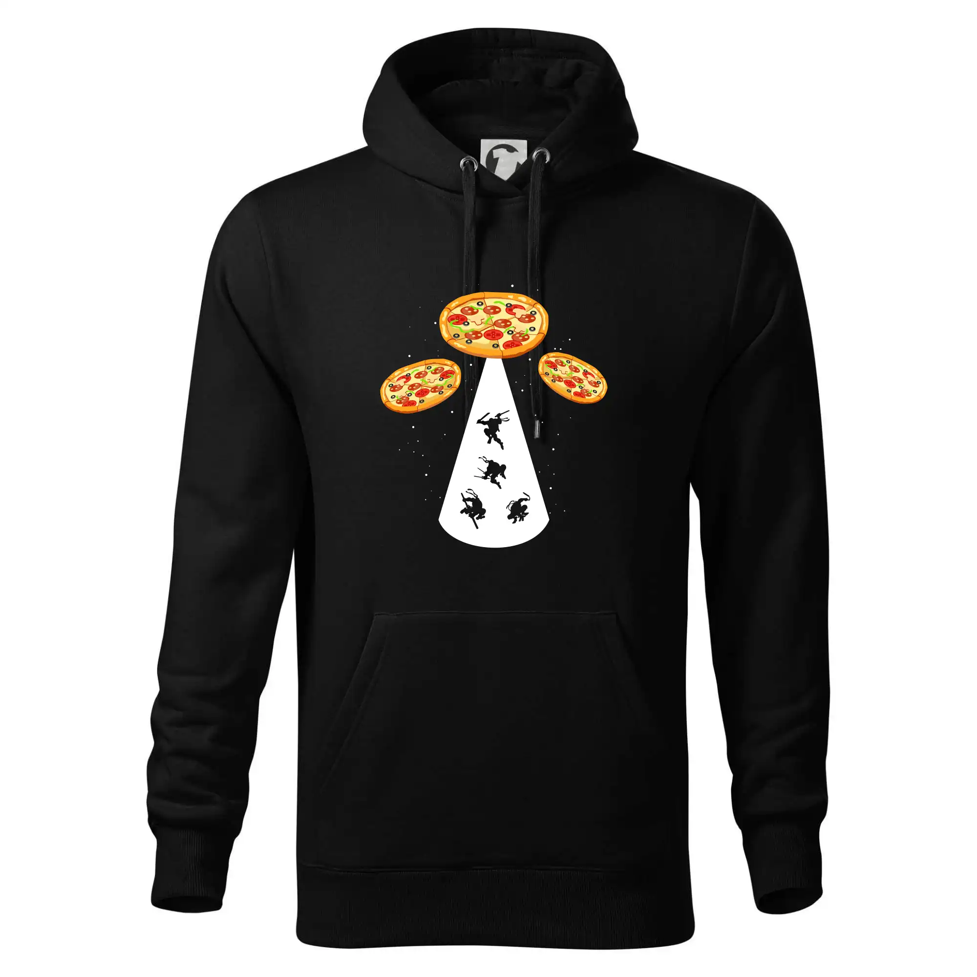 Pizza UFO - Mikina pánska Cape s kapucňou