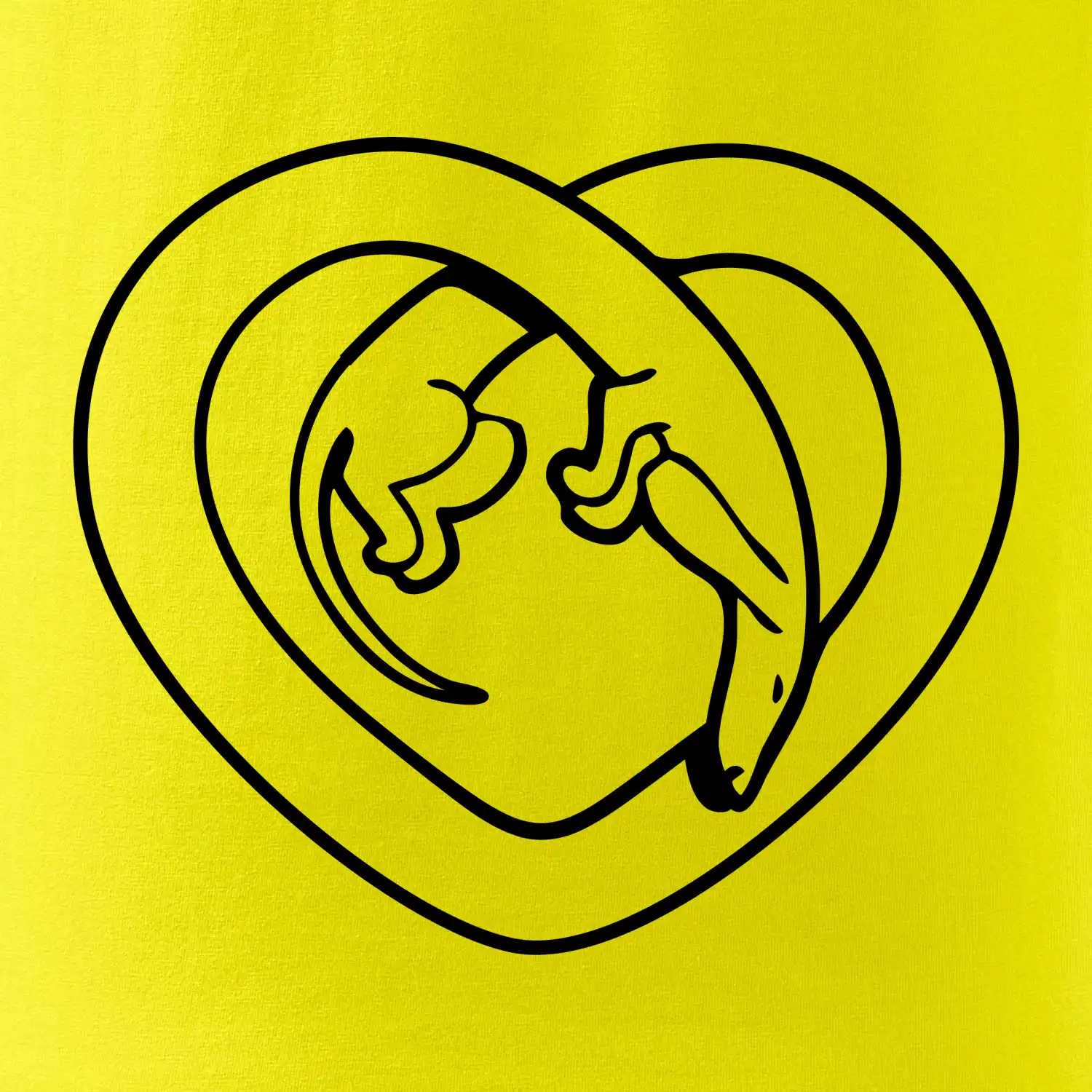 Jezevčík srdce - obrys