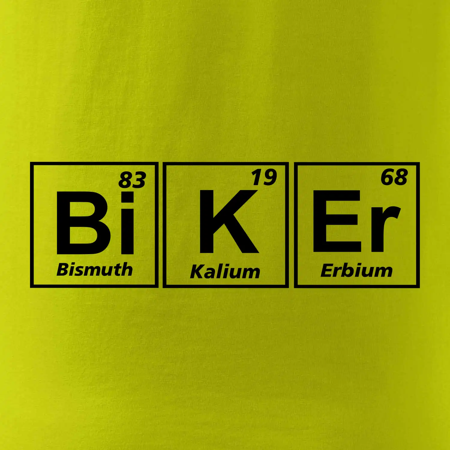 Biker  - Tabulka prvků