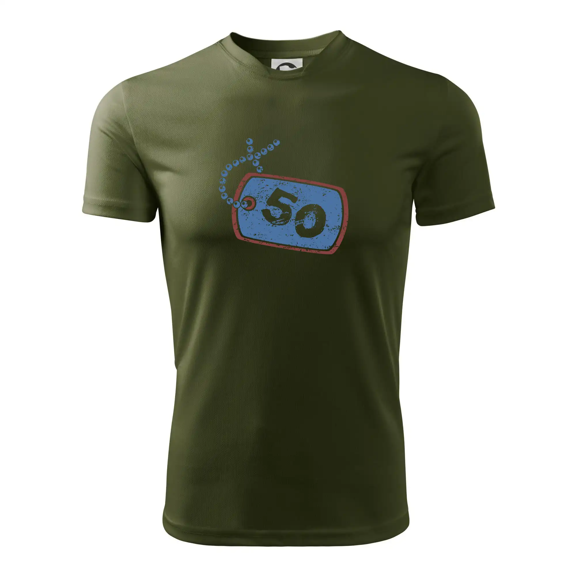 50 na krku štítek