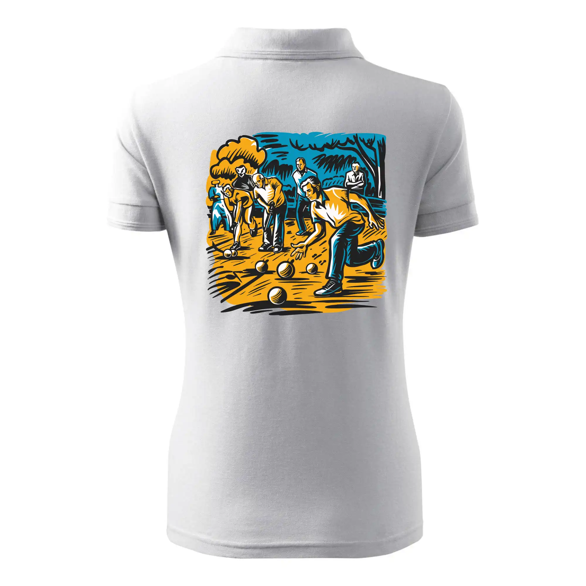 Petanque hra - modro oranžová