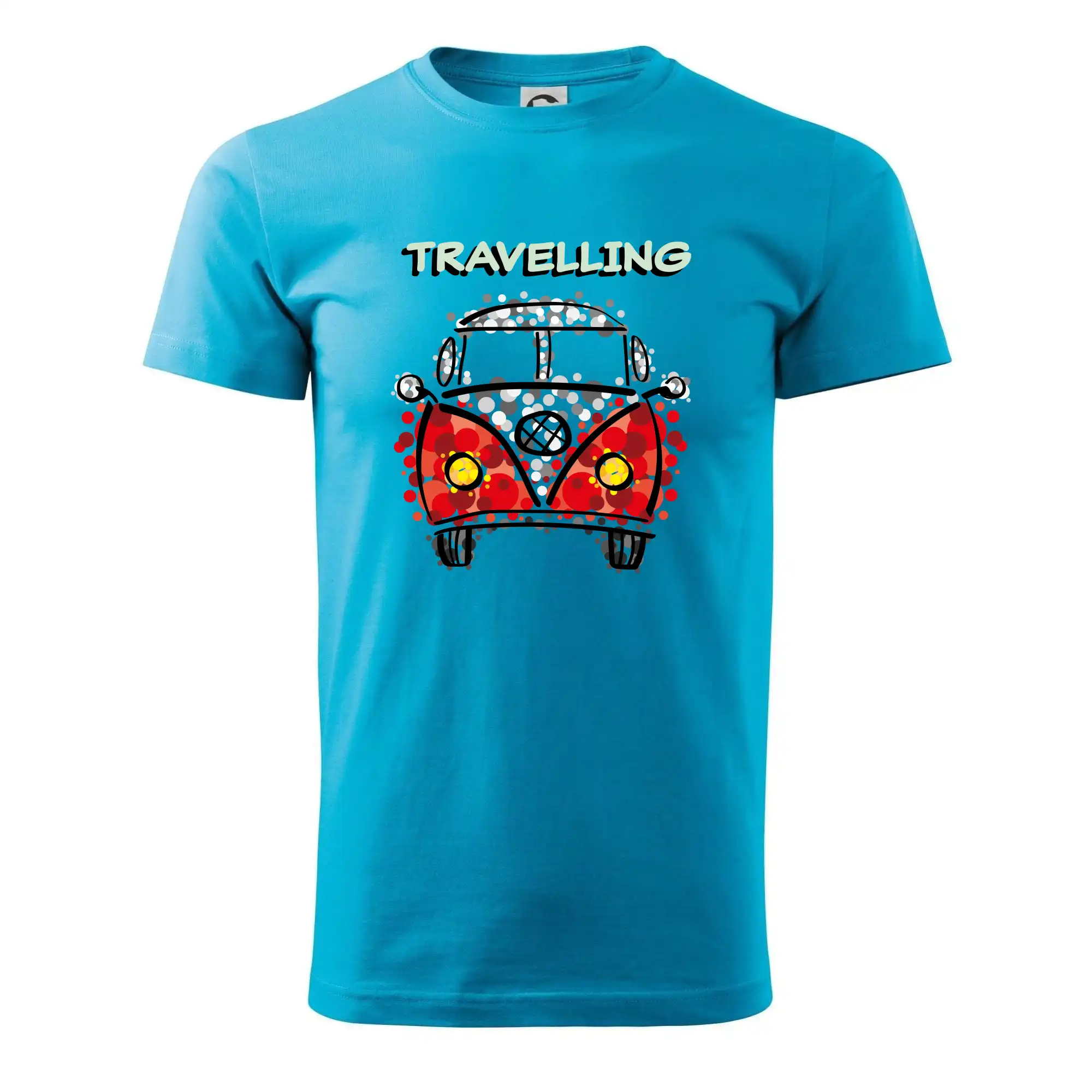 Trička na kempovanie - Traveling kreslené auto (lulu_art) - Pánske tričko nižšej gramáže