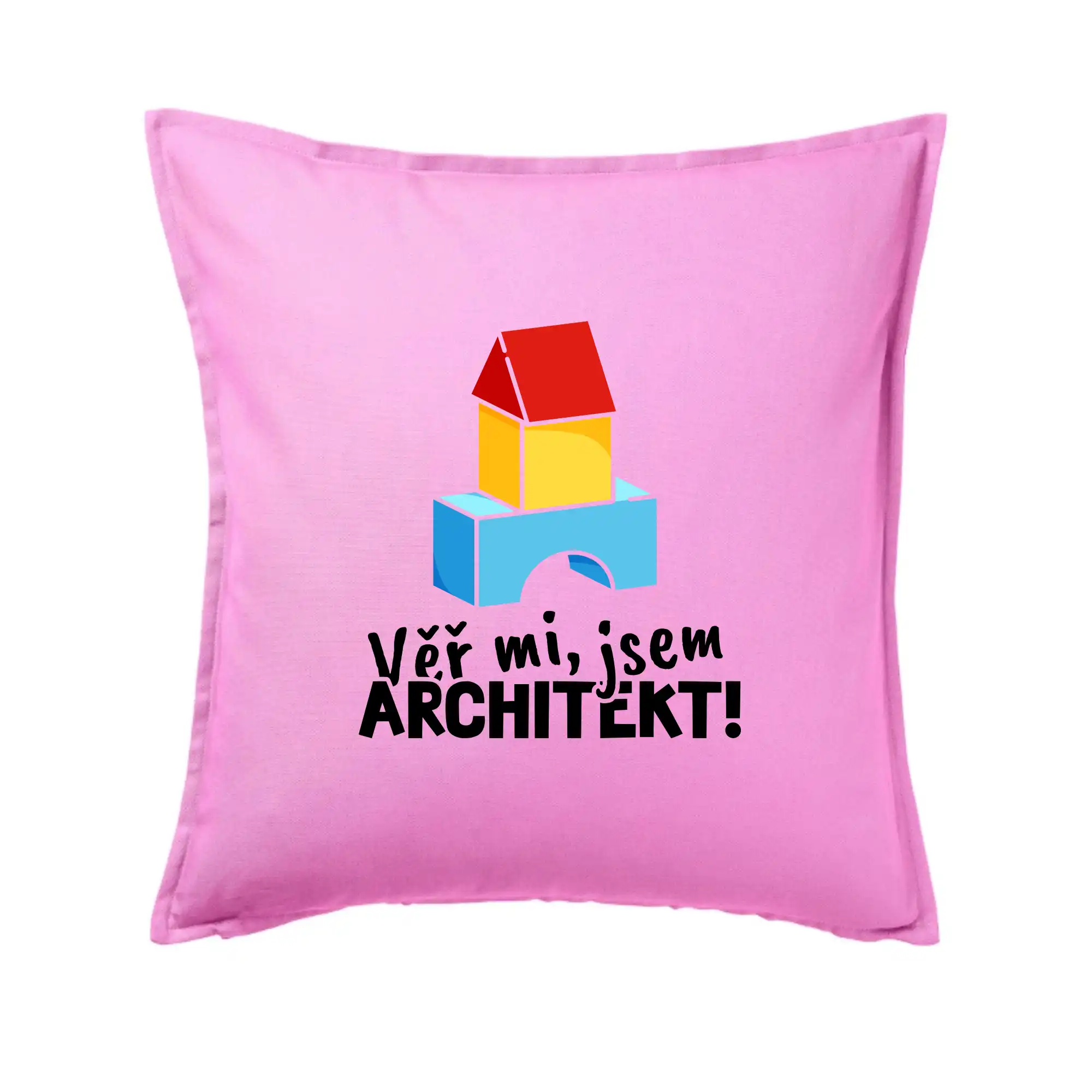 Vtipné tričká do práce - Věř mi, jsem architekt - Vankúš 50x50