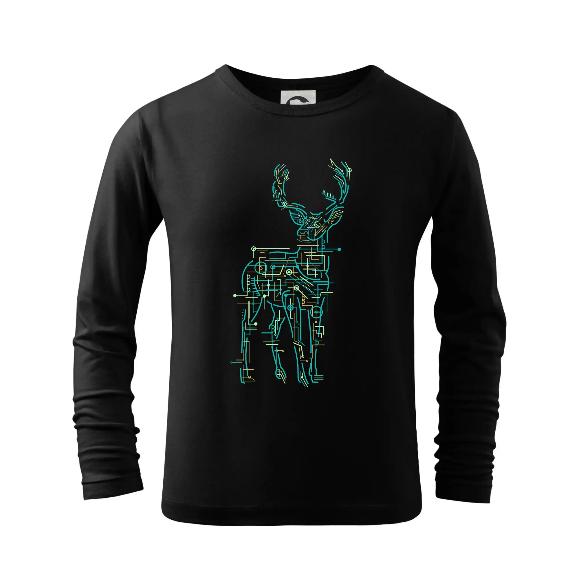 Grafické tričká - Electric Deer - Tričko detské Long Sleeve