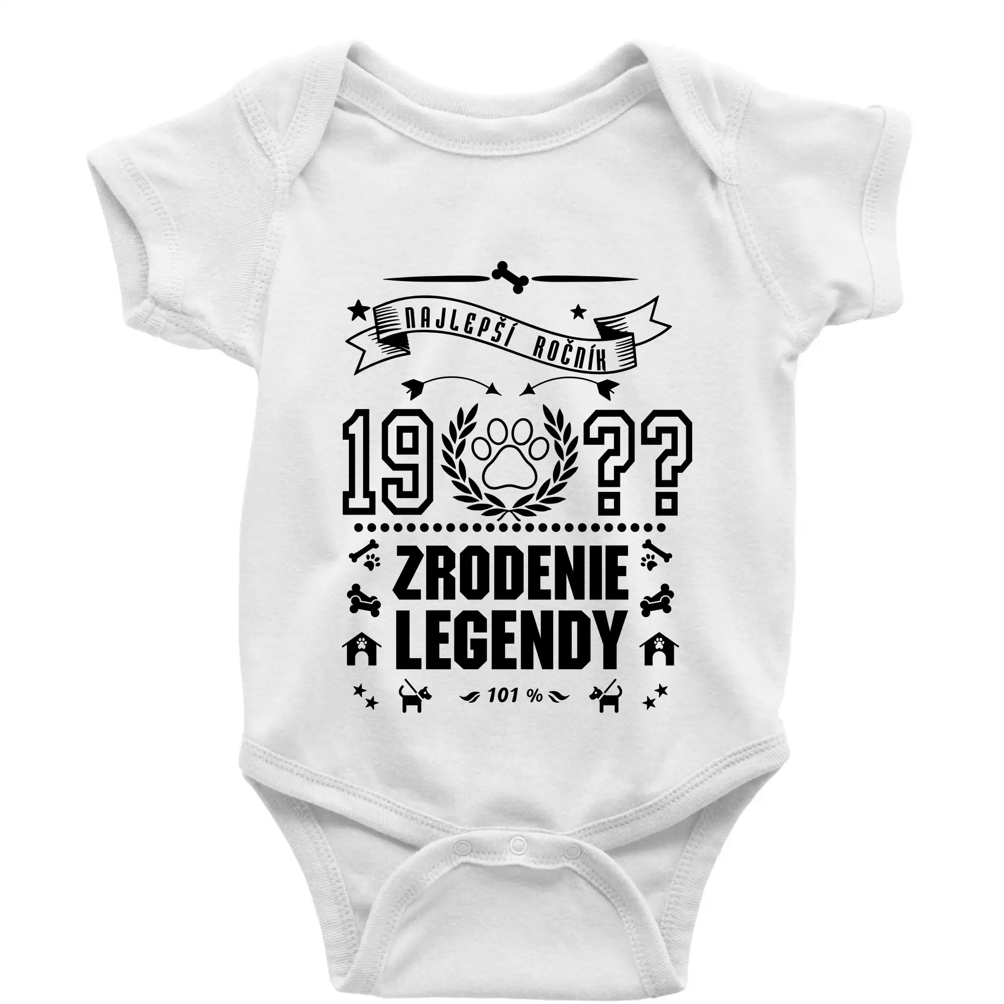 Trička Zrodenie legendy - Zrodenie legendy - pre psíčkarov - Body dojčenské s krátkym rukávom