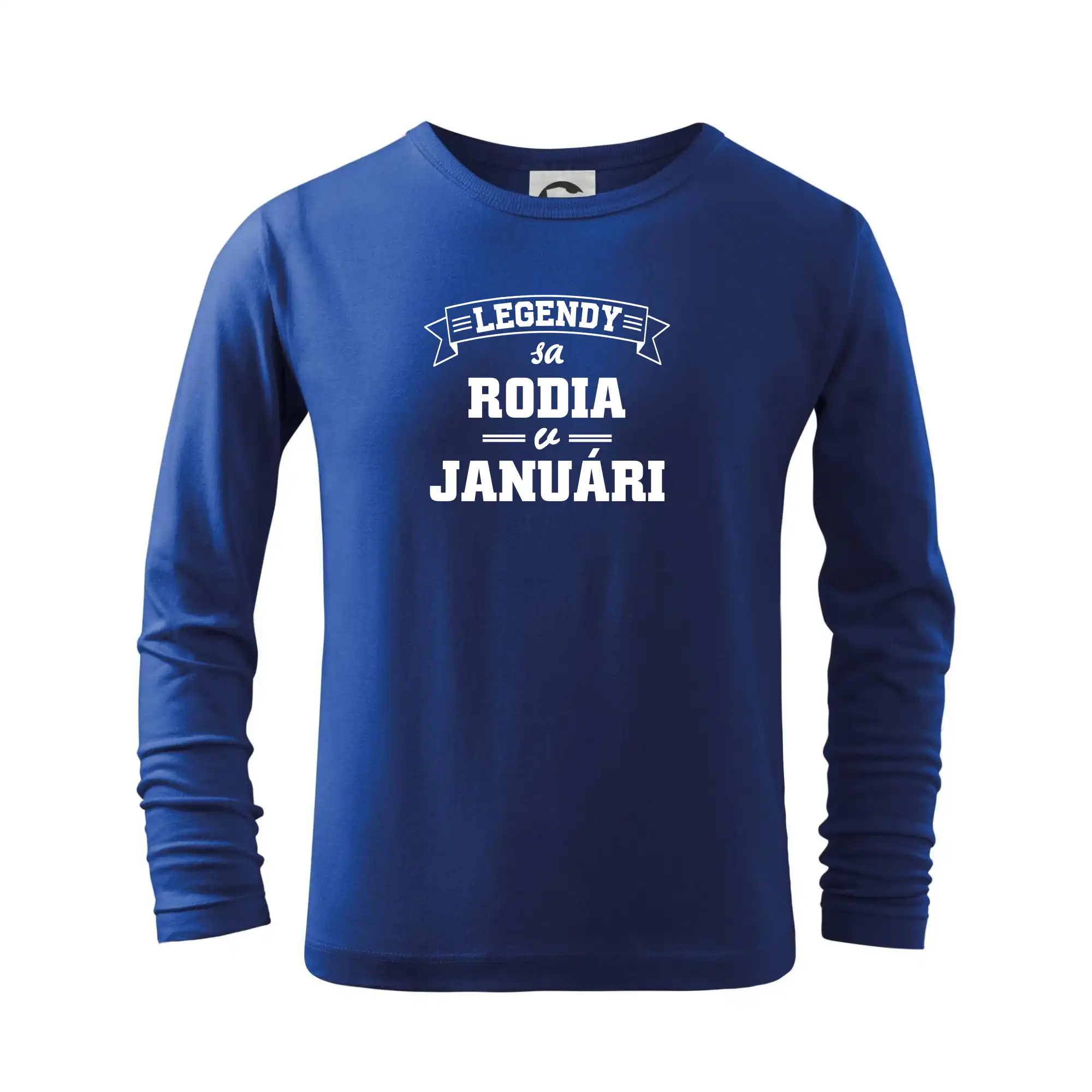 Tričká pre narodených v januári - Legendy sa rodia v januári - Tričko detské Long Sleeve