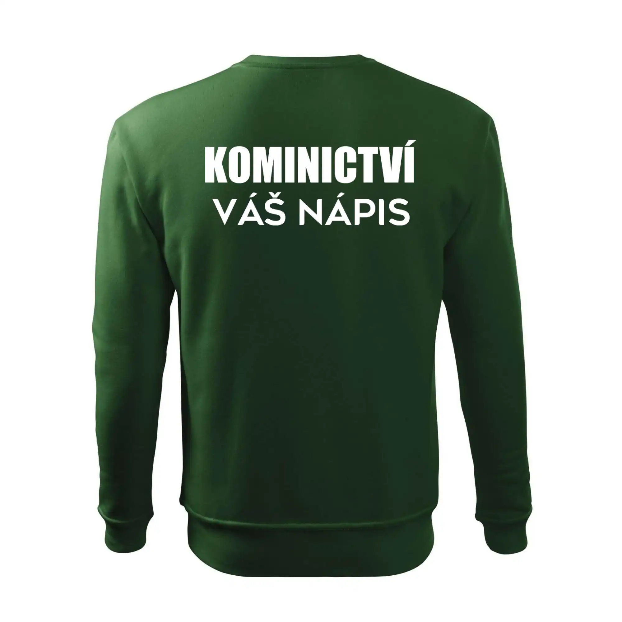 Kominík logo + nápis na zádech