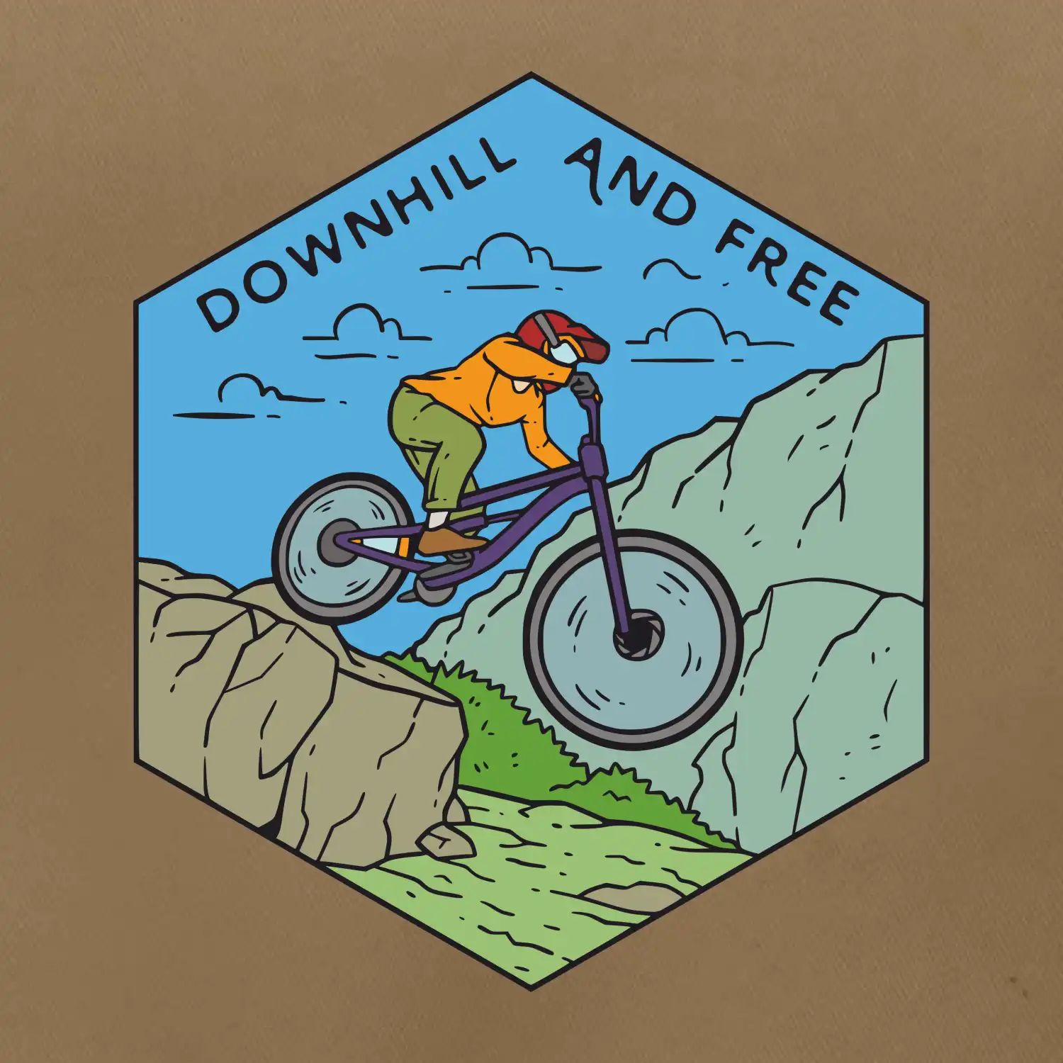 Downhill and free kluk