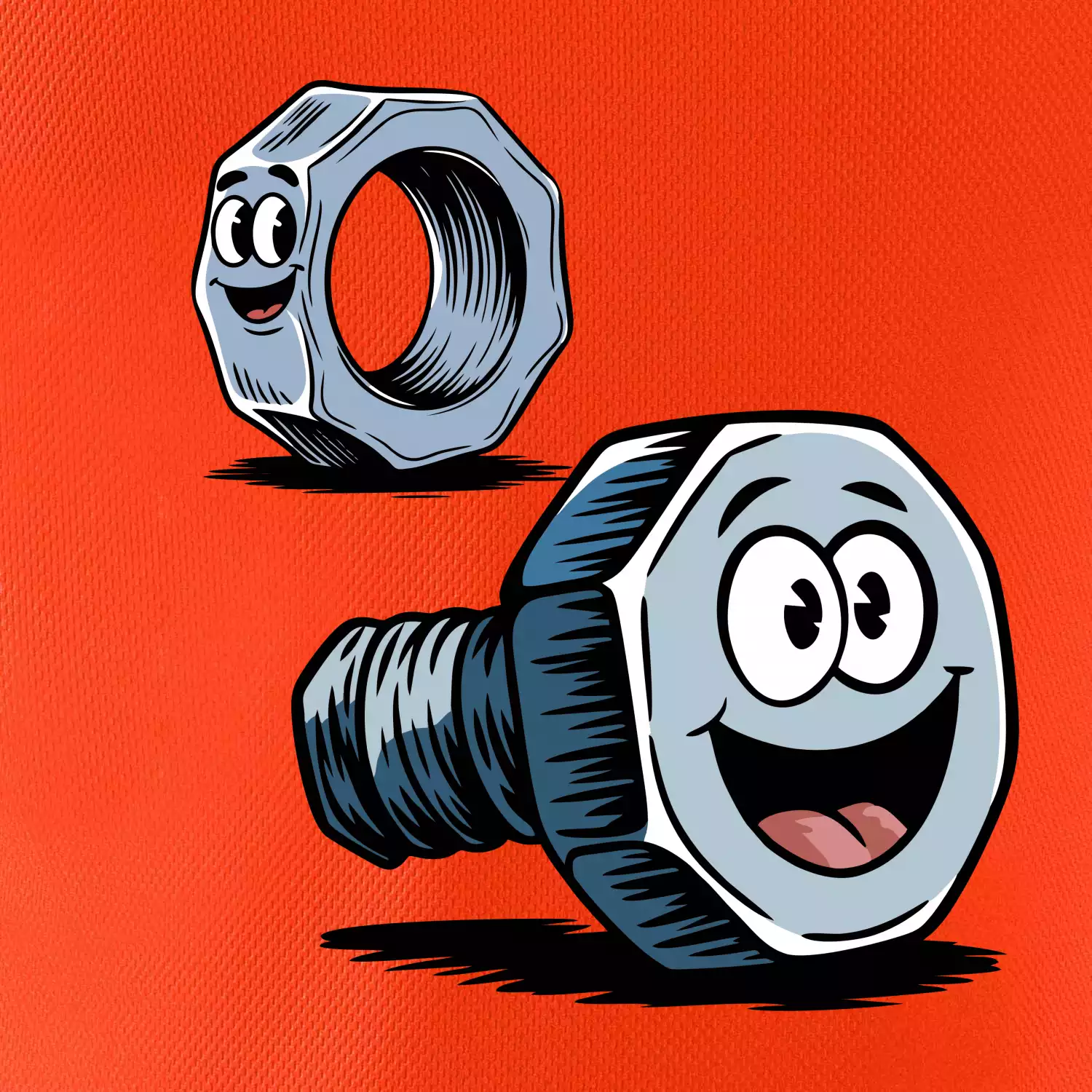 Parové triko - Šroub a matka