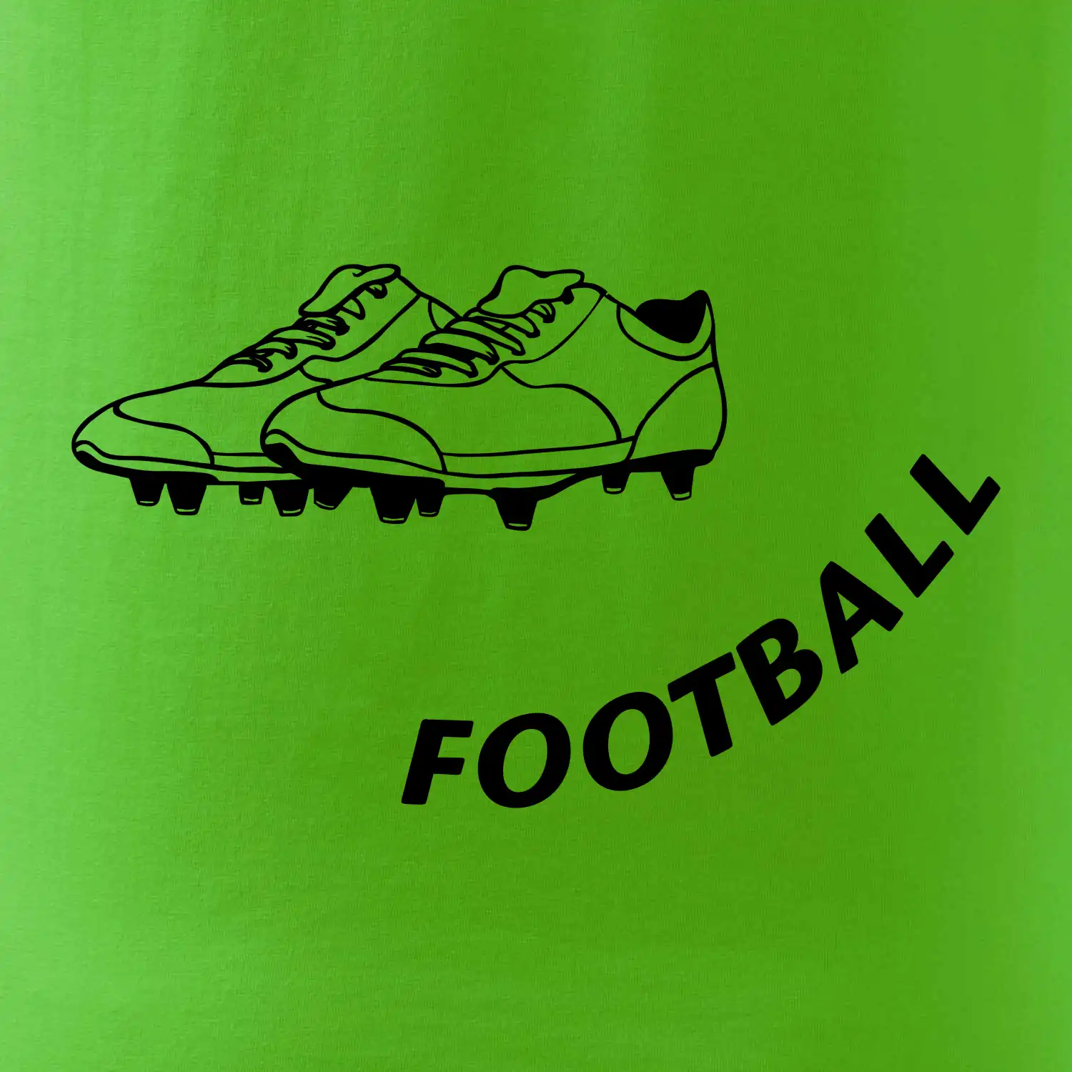 FOOTBALL nápis šikmo