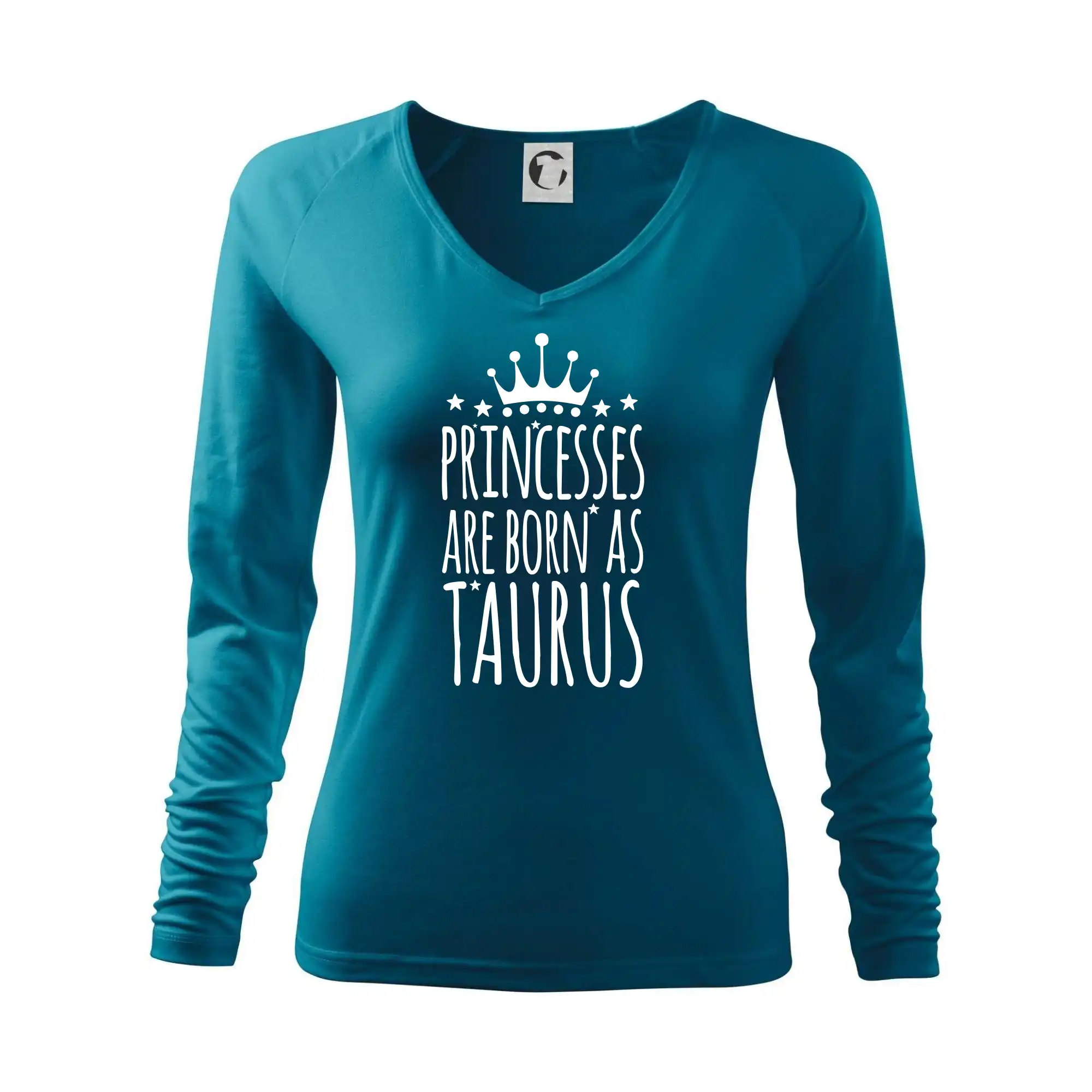 Tričká býk - Princesses are born as Taurus - Býk - Tričko dámske Elegance