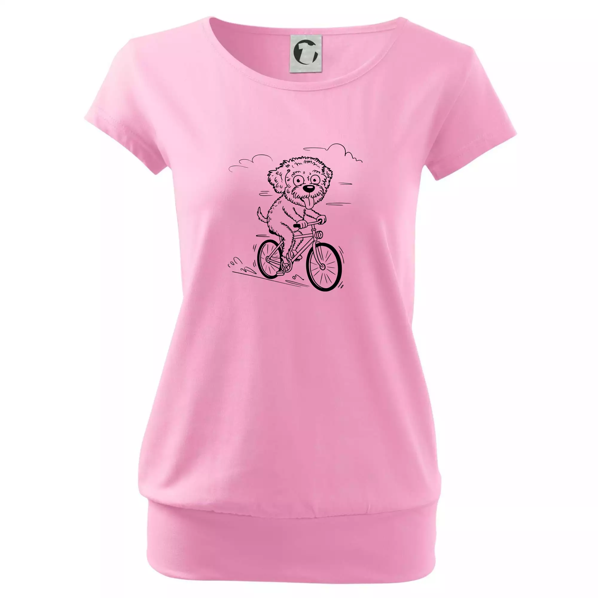 Lagotto romagnolo karikatura na kole černá