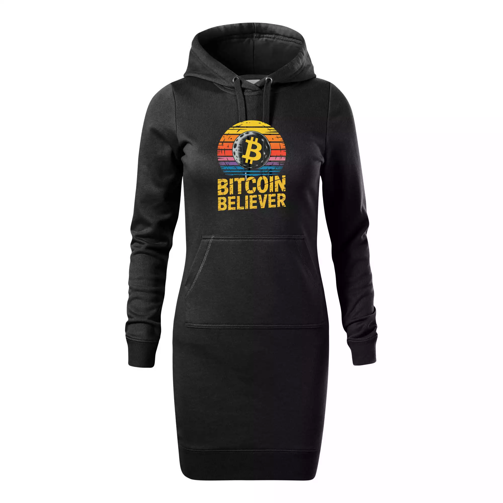 Bitcoin Believer Vintage retro sunset