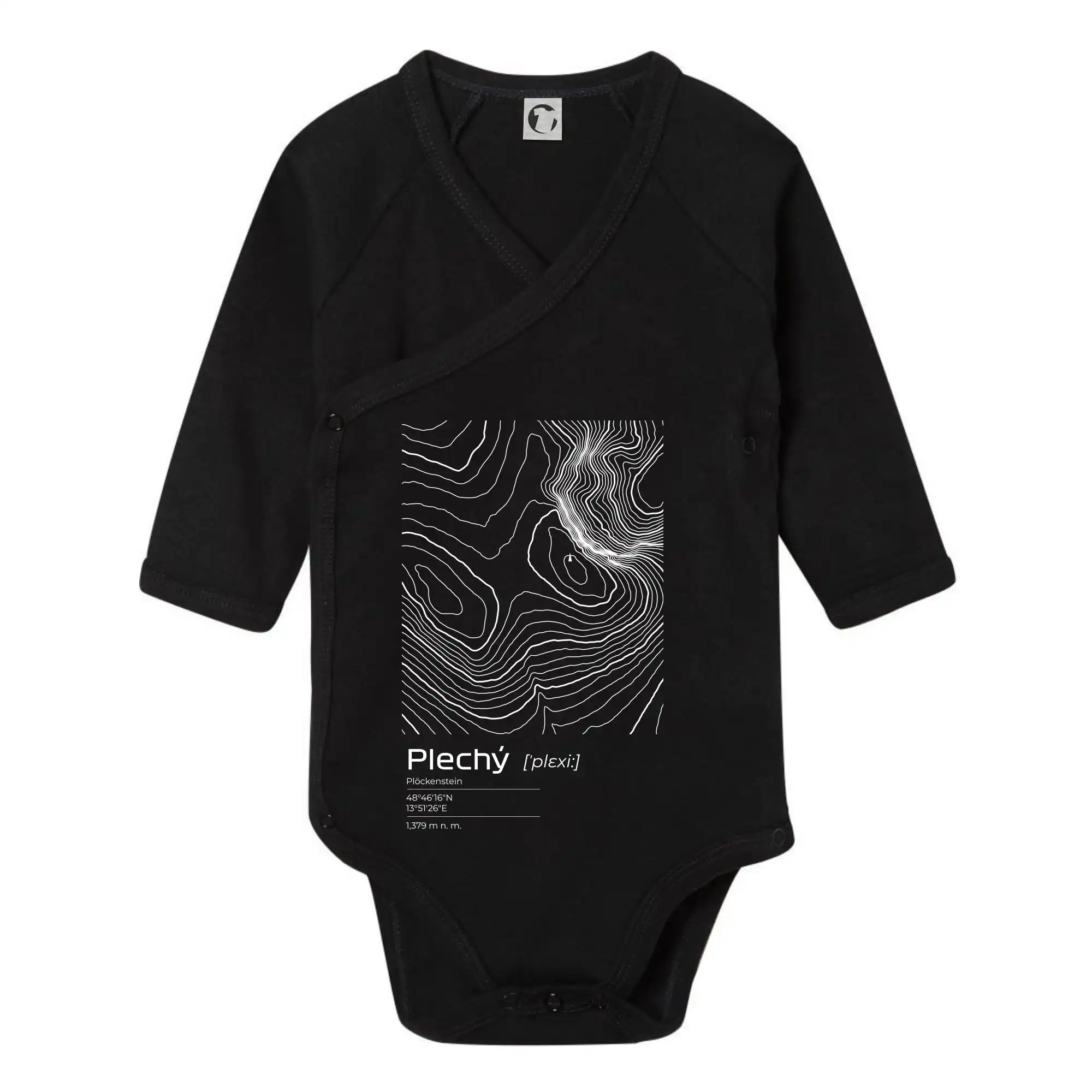 Plechý - vrstevnice v obdélníku