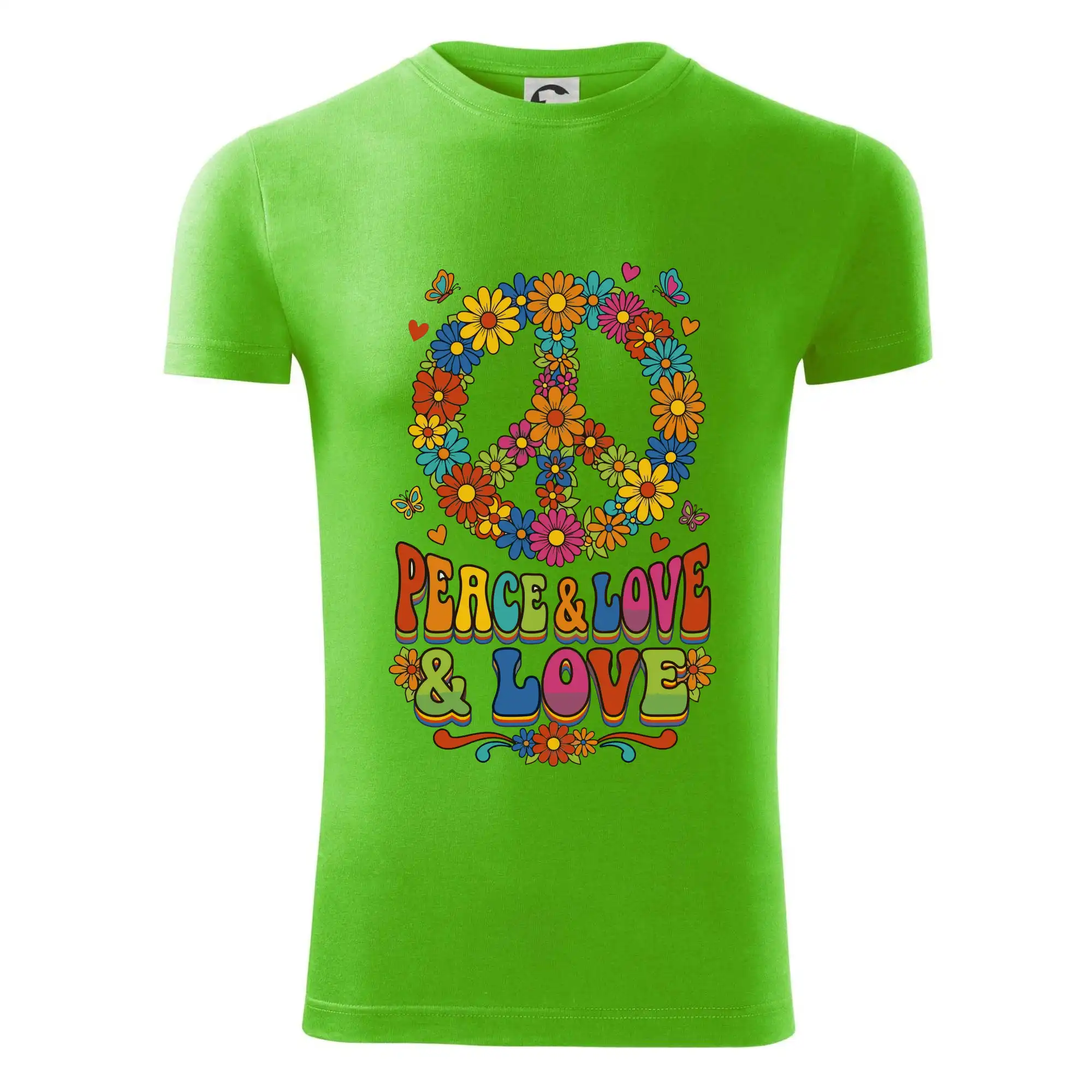 Peace and love - na výšku s květy