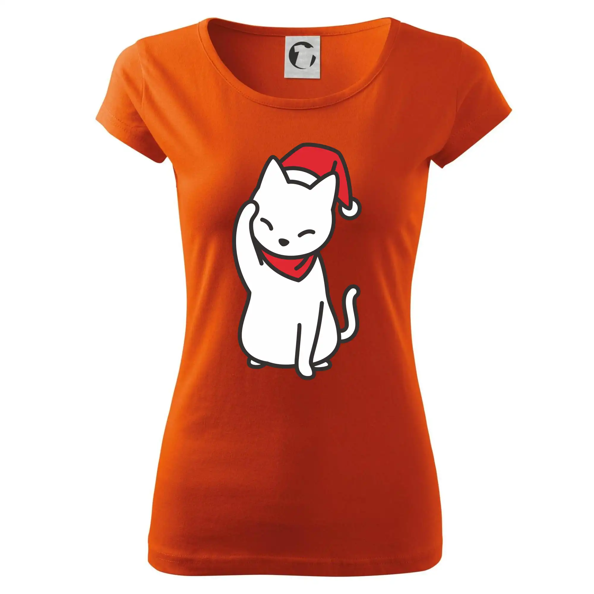 Vánoční kočka mávající