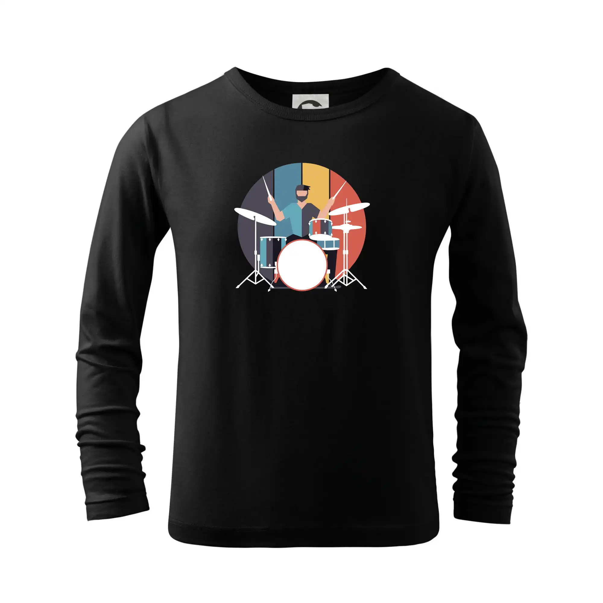 Geometric drummer - Tričko detské Long Sleeve