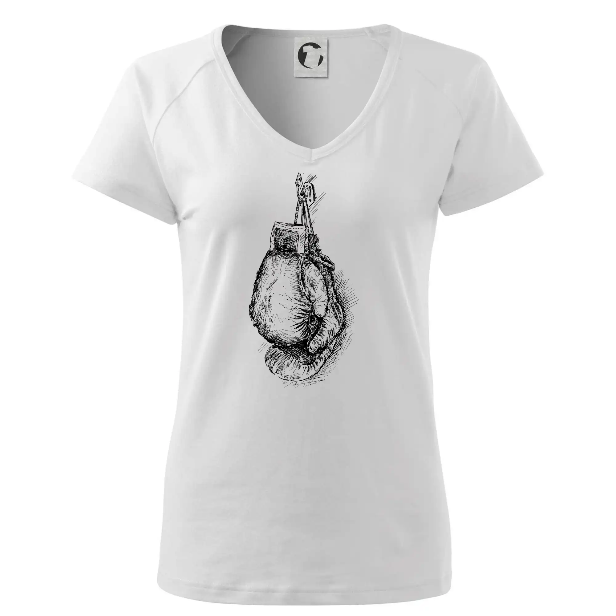 Boxerské rukavice kreslené na výšku