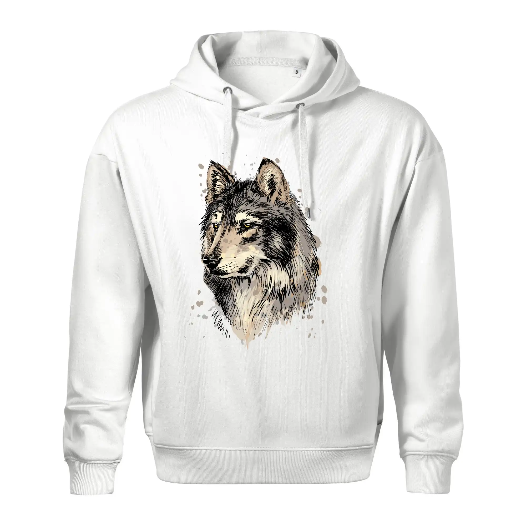 Hlava vlka kreslená