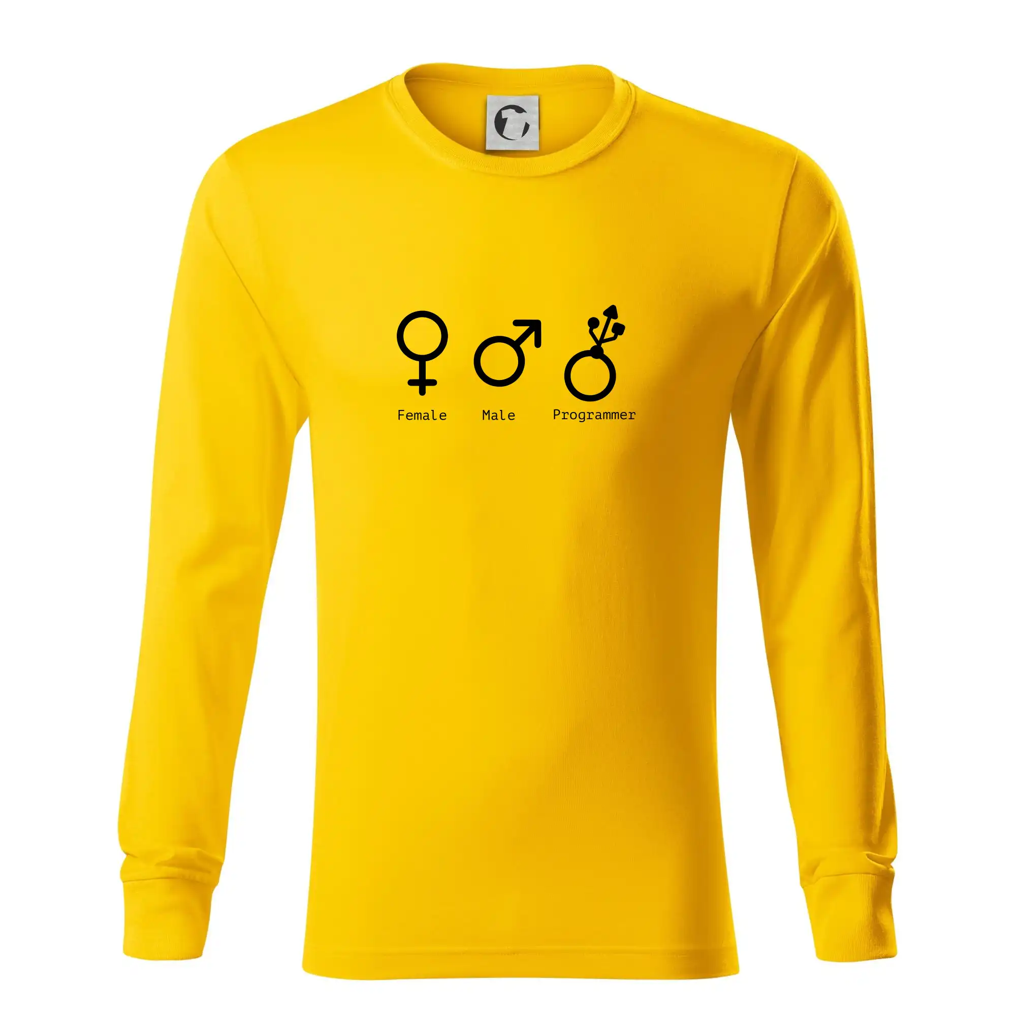 Tričká pre ajťákov - Female male programmer - Tričko s dlhým rukávom LS R05