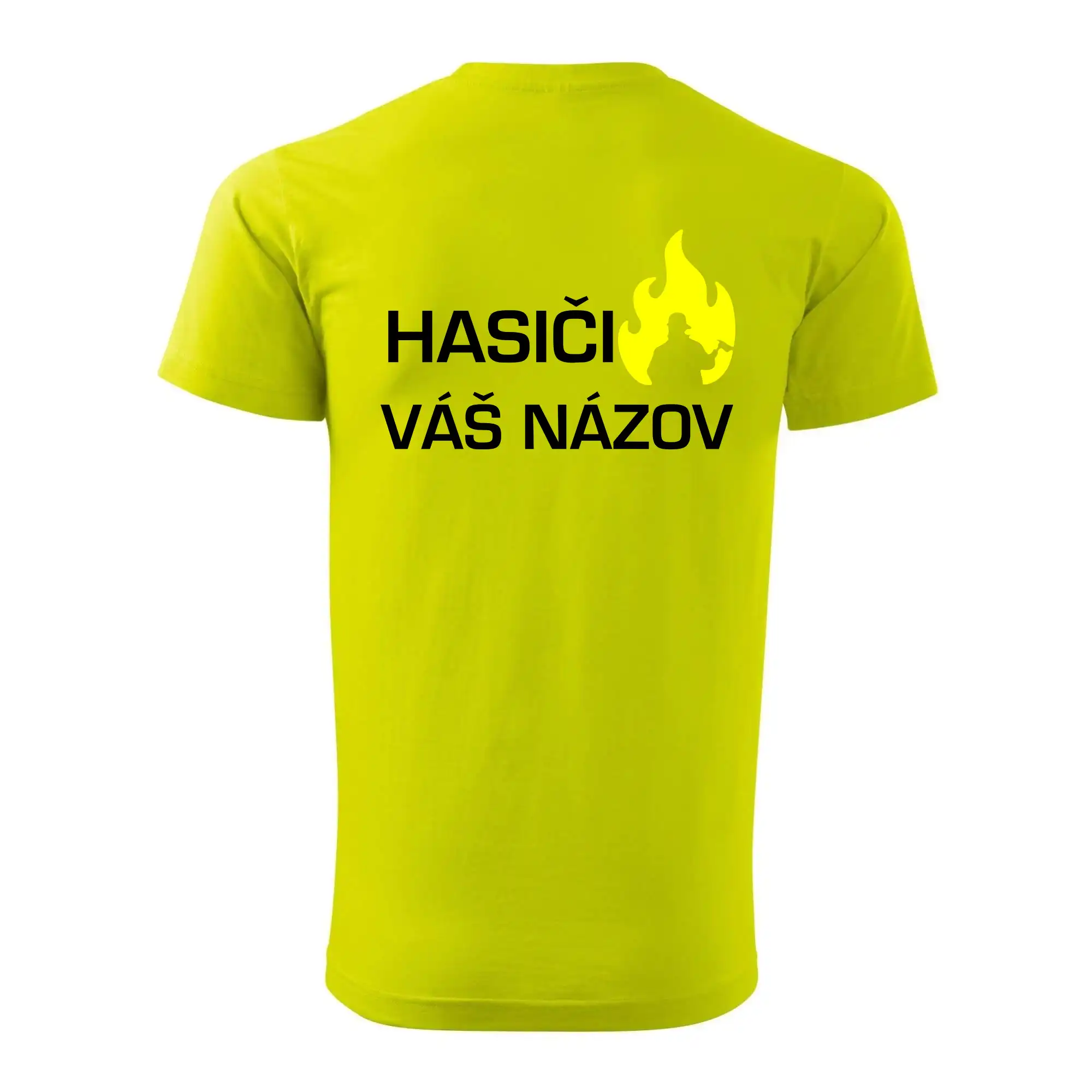 Hasiči - Váš názov - FLUO + Reflexná potlač