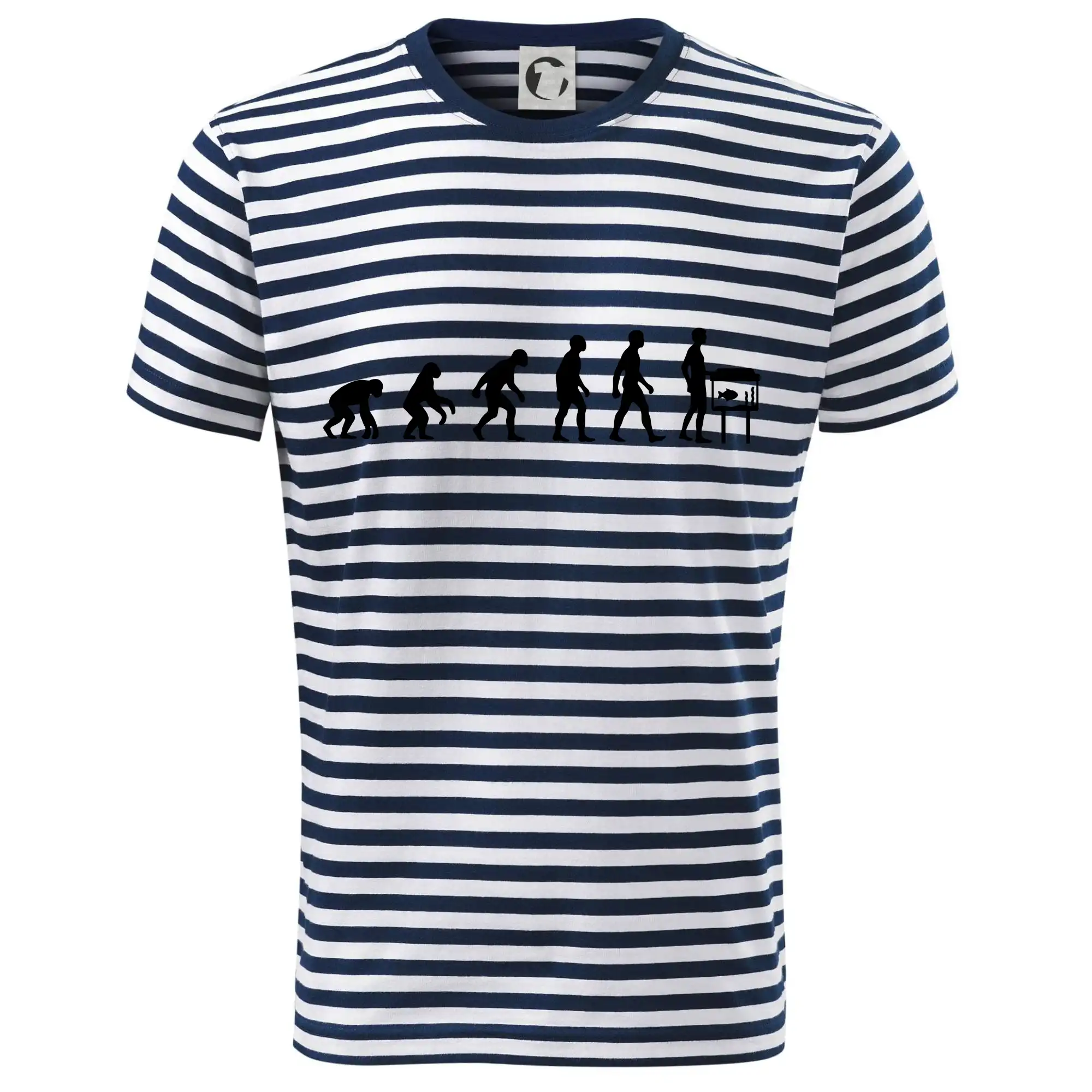 Tričká s potlačou evolúcia - Evolúcia akvaristika - Dětské triko na vodu