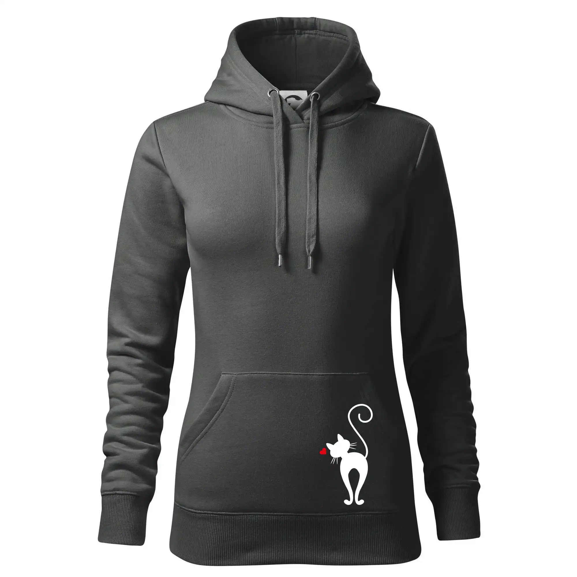 Zamilovaná kočka zezadu