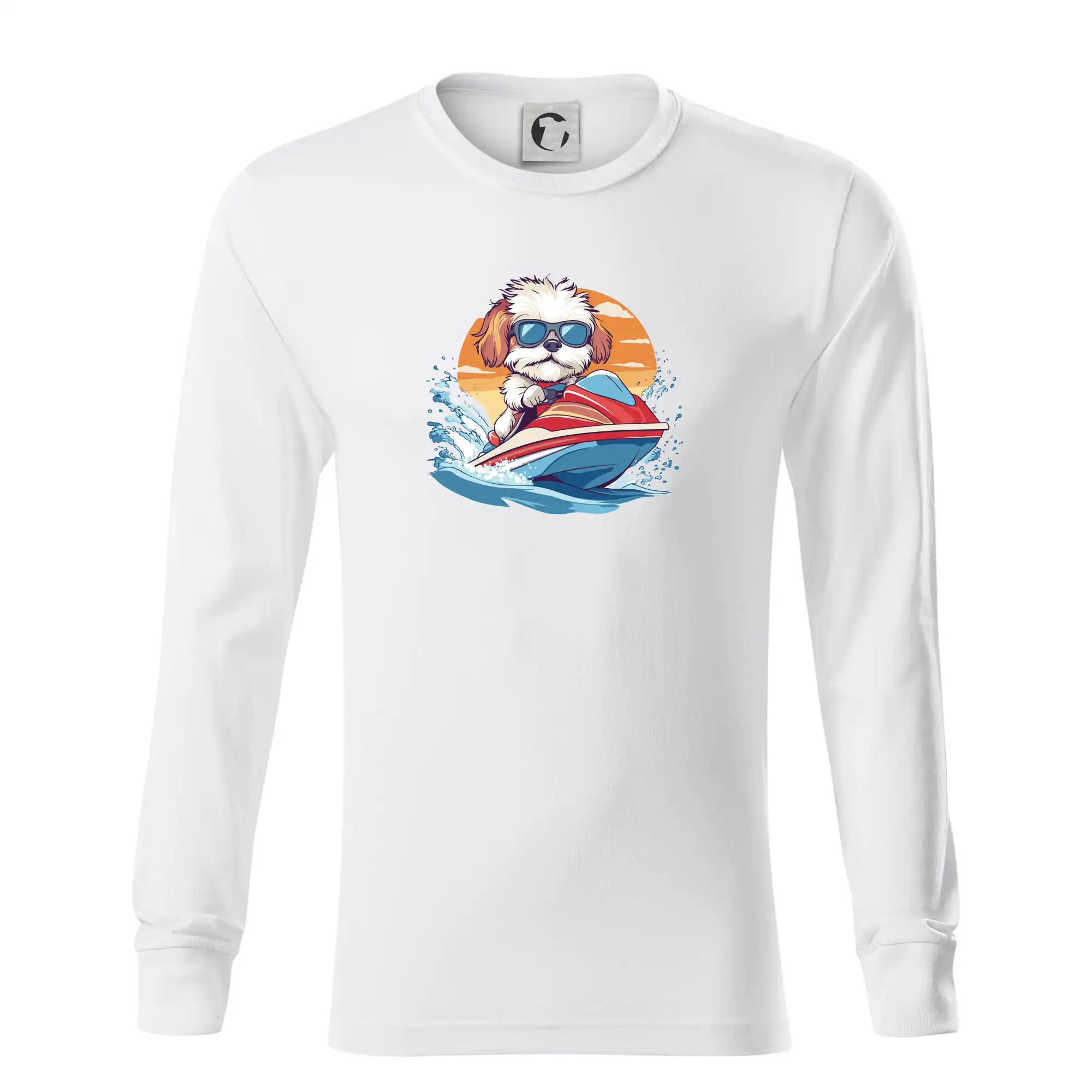 Bišonek na vodním skútru