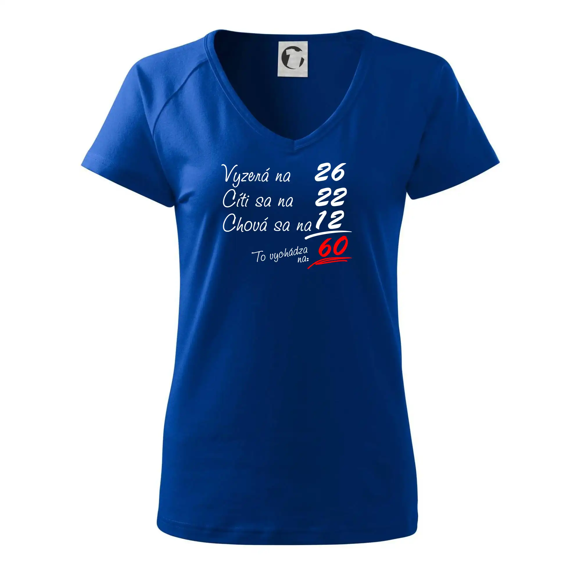 Tričko k 60. narodeninám - Vyzerá, cíti sa, chová sa - 60 rokov - Tričko dámske Dream