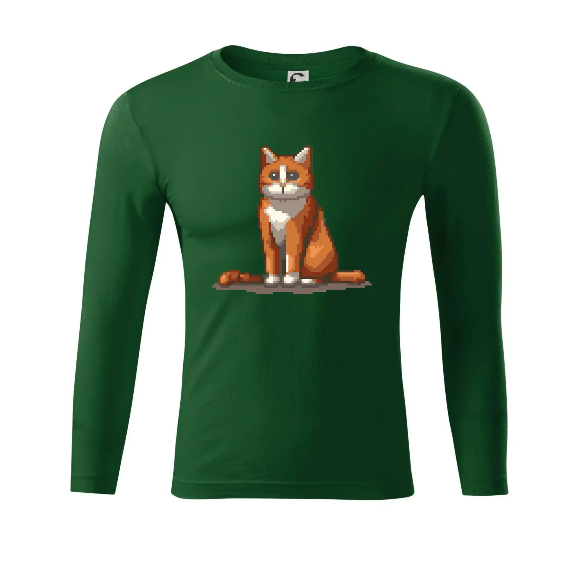Vtipná tričká s mačkou - Mačka hrdzavá - Tričko Progress s dlhým rukávom
