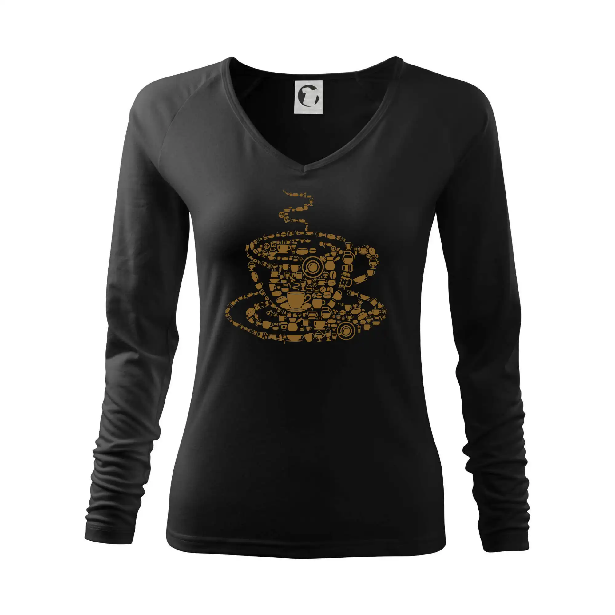 Motívy pre baristu a milovníkov kávy - Coffee - parts of a Coffee - Tričko dámske Elegance