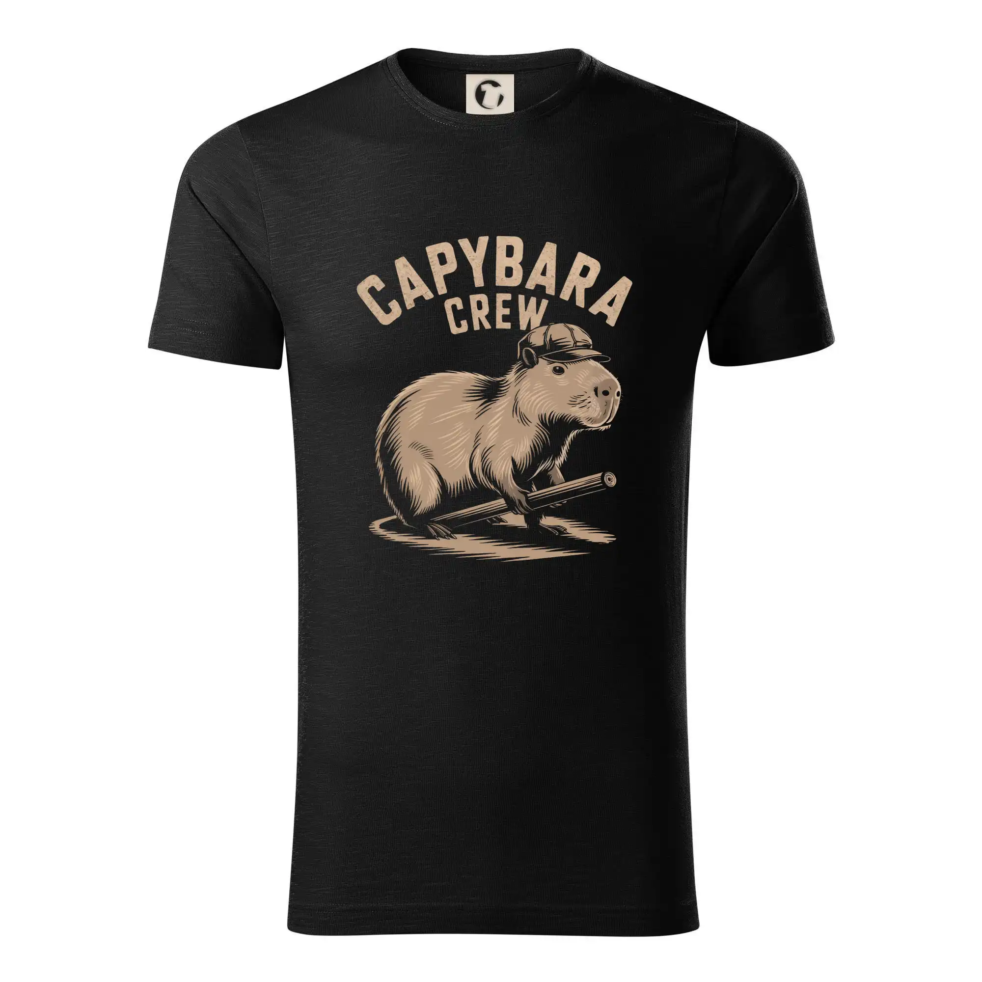 Tričká so zvieratami - Capybara crew - Tričko z organickej bavlny