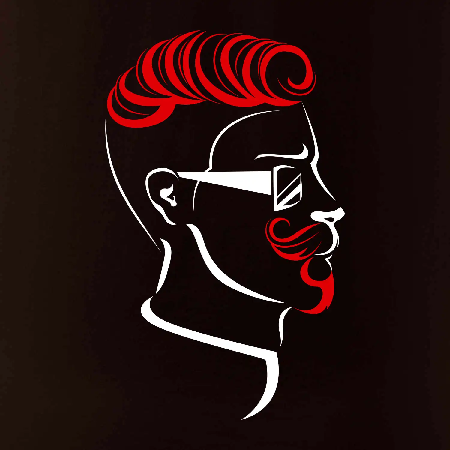 Borec s upraveným vousem