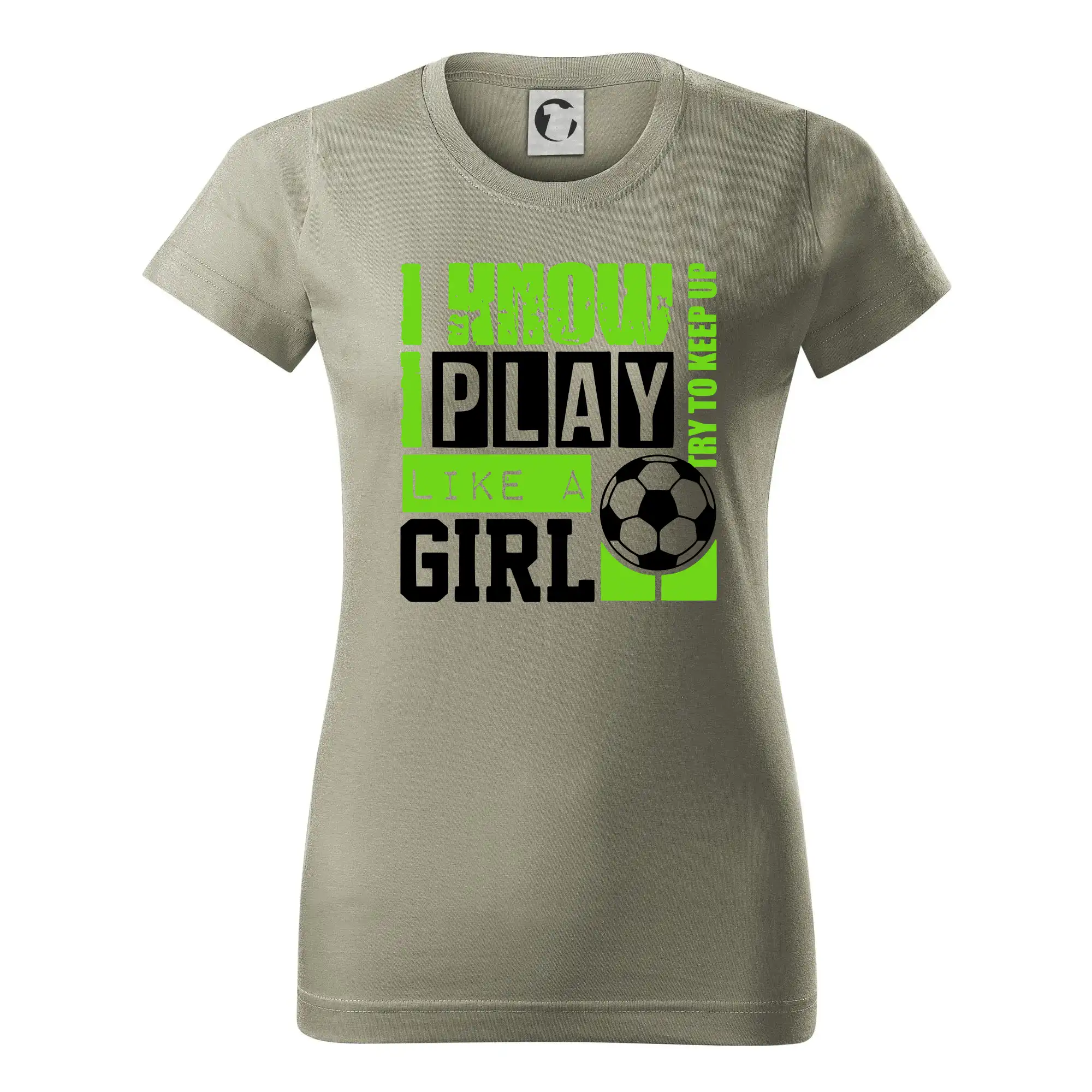 Tričká pre futbalistov - Play girl - Dámske tričko basic - ľahko voľnejšie a dlhšie