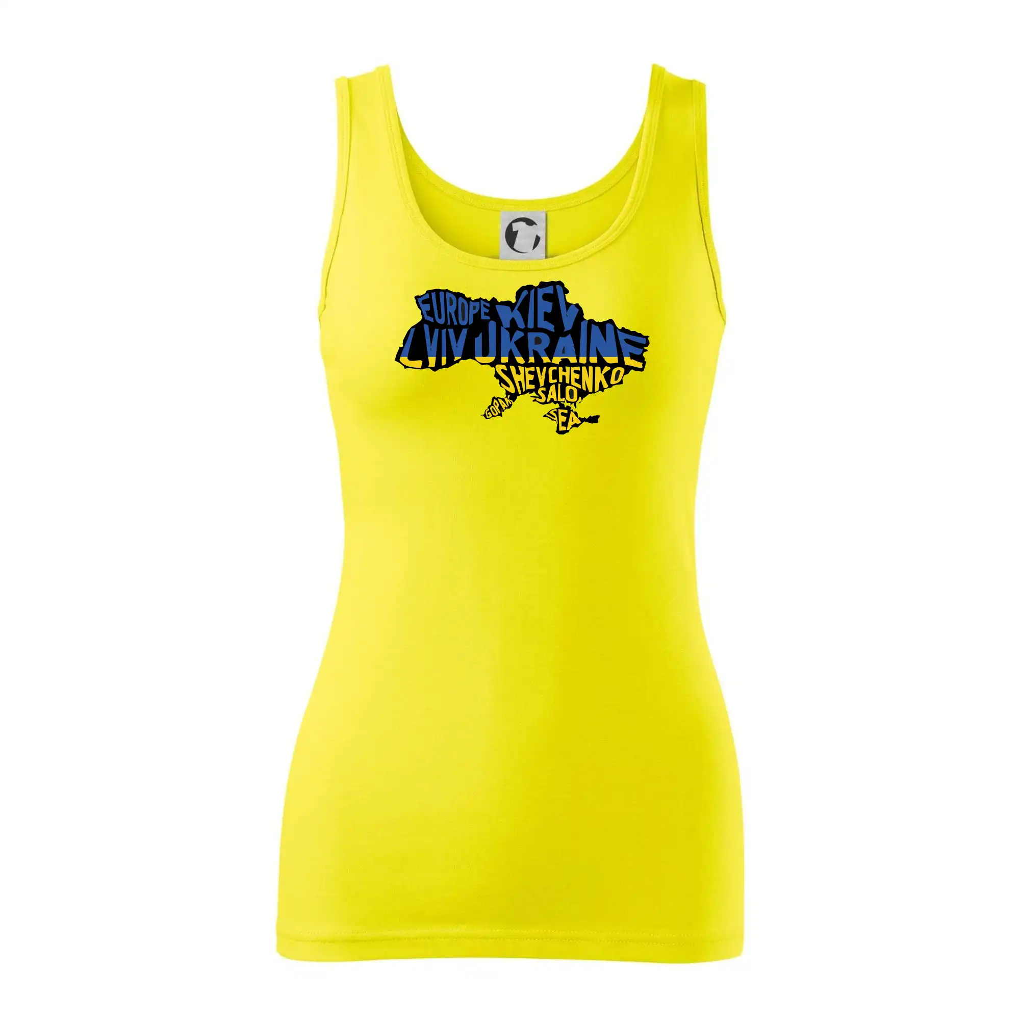 Tričká s vlajkou ukrajiny - Ukrajina - mená miest - Európa - Dámske tielko