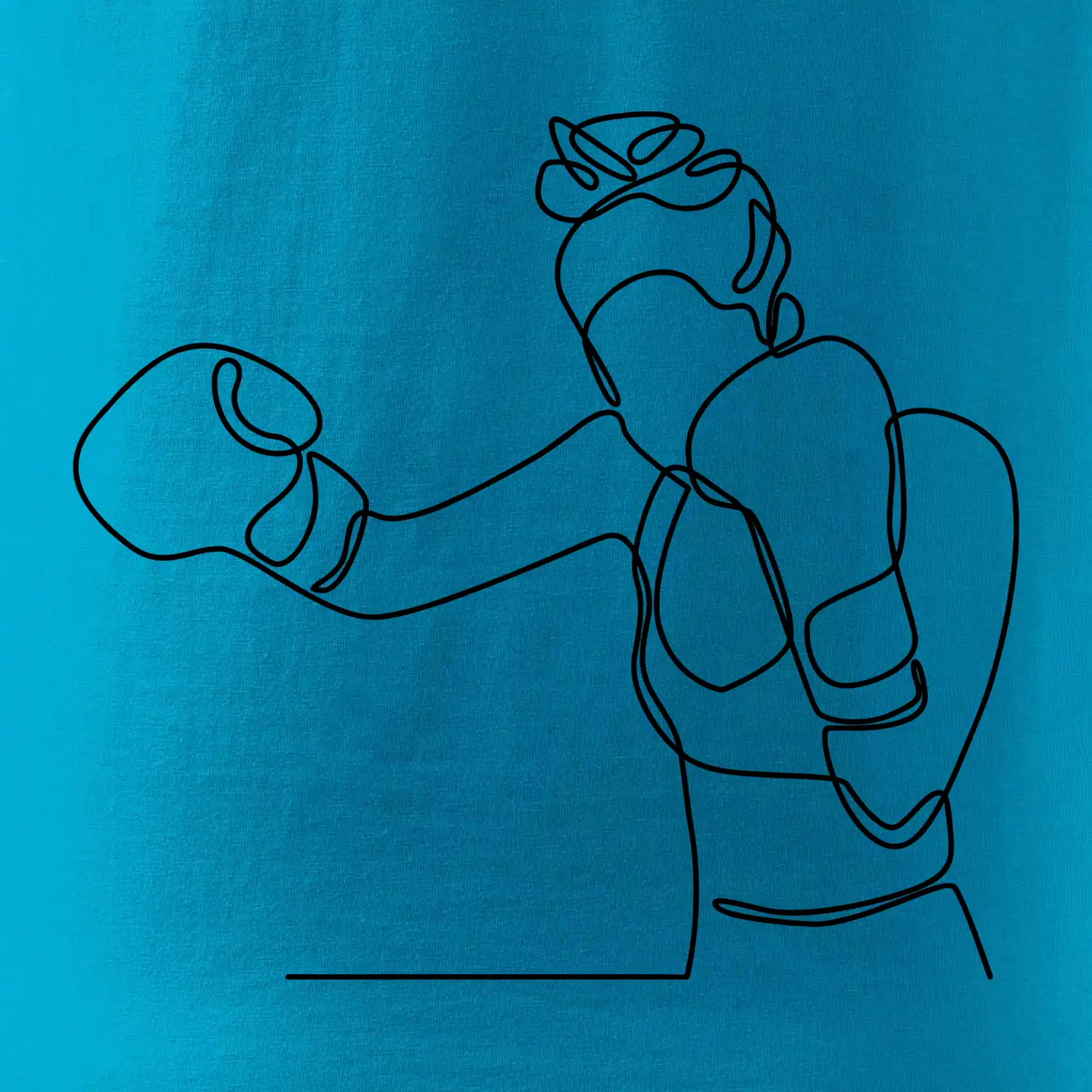 Žena boxerka jedním tahem