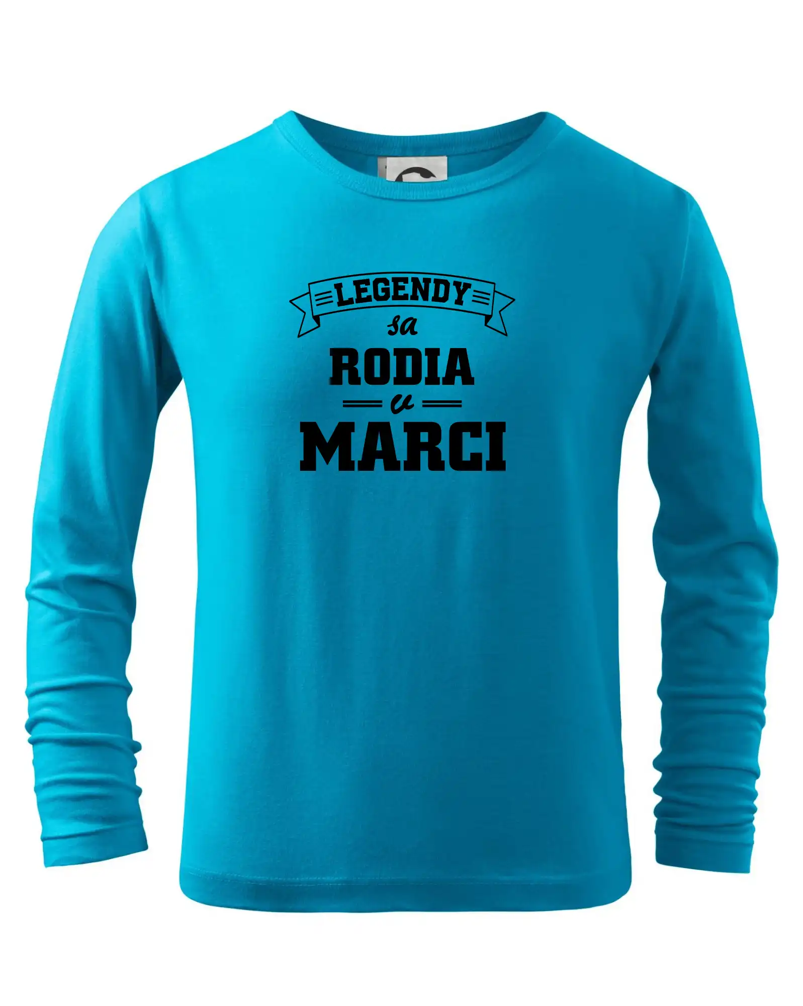 Tričká pre narodených v marci - Legendy sa rodia v marci - Tričko detské Long Sleeve