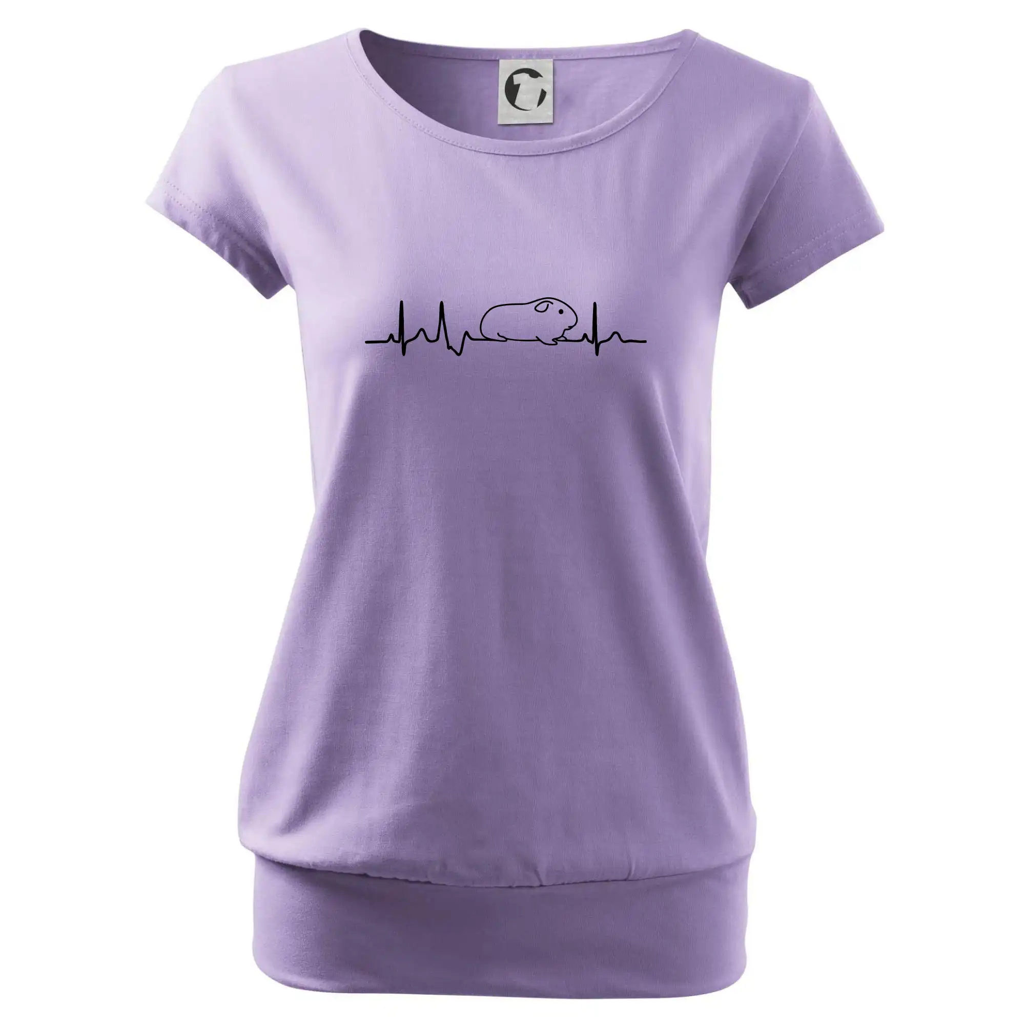 Tričká so zvieratami - EKG morča - Voľné tričko city