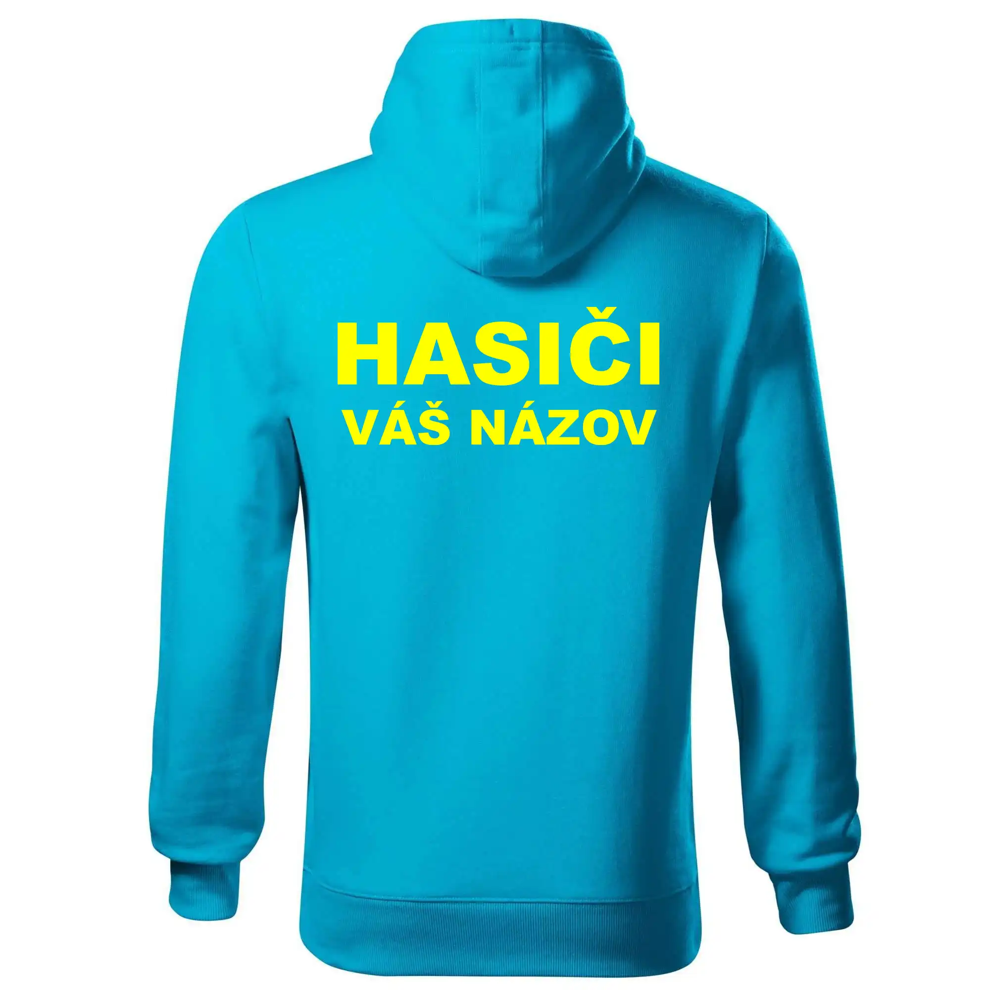 Hasiči - žltý nápis - váš názov zboru