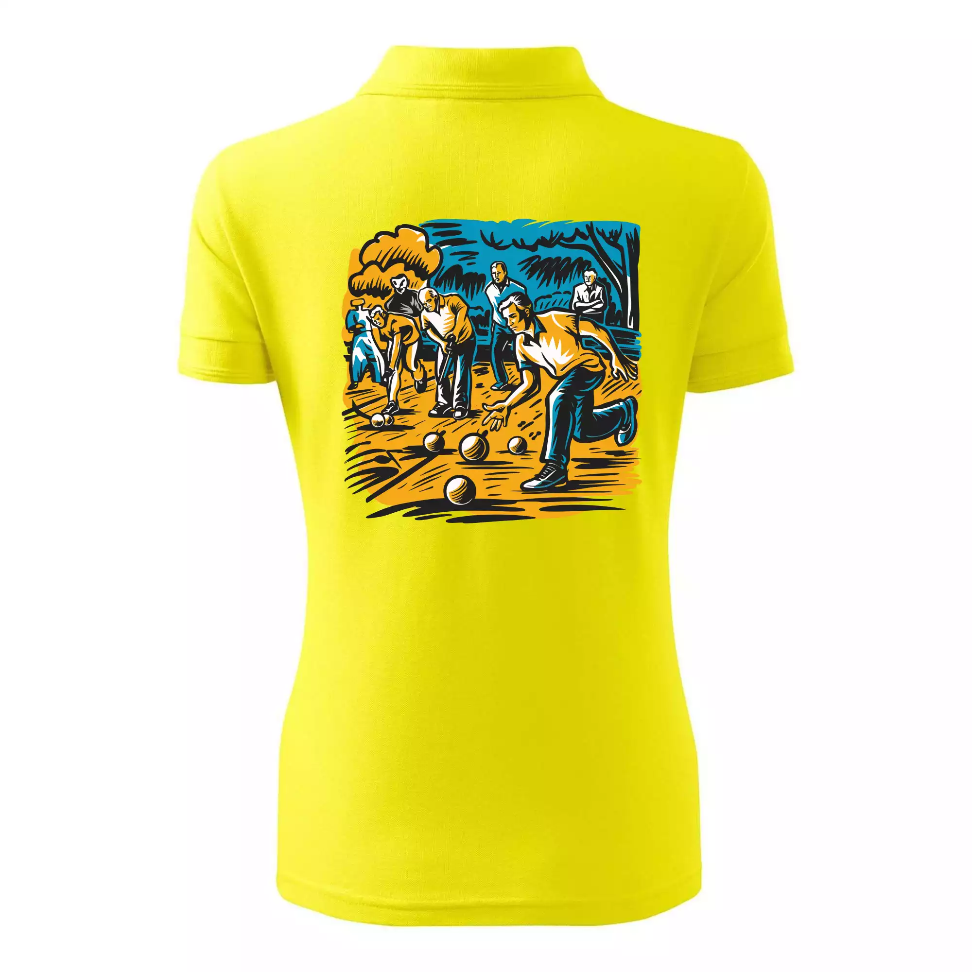 Petanque hra - modro oranžová