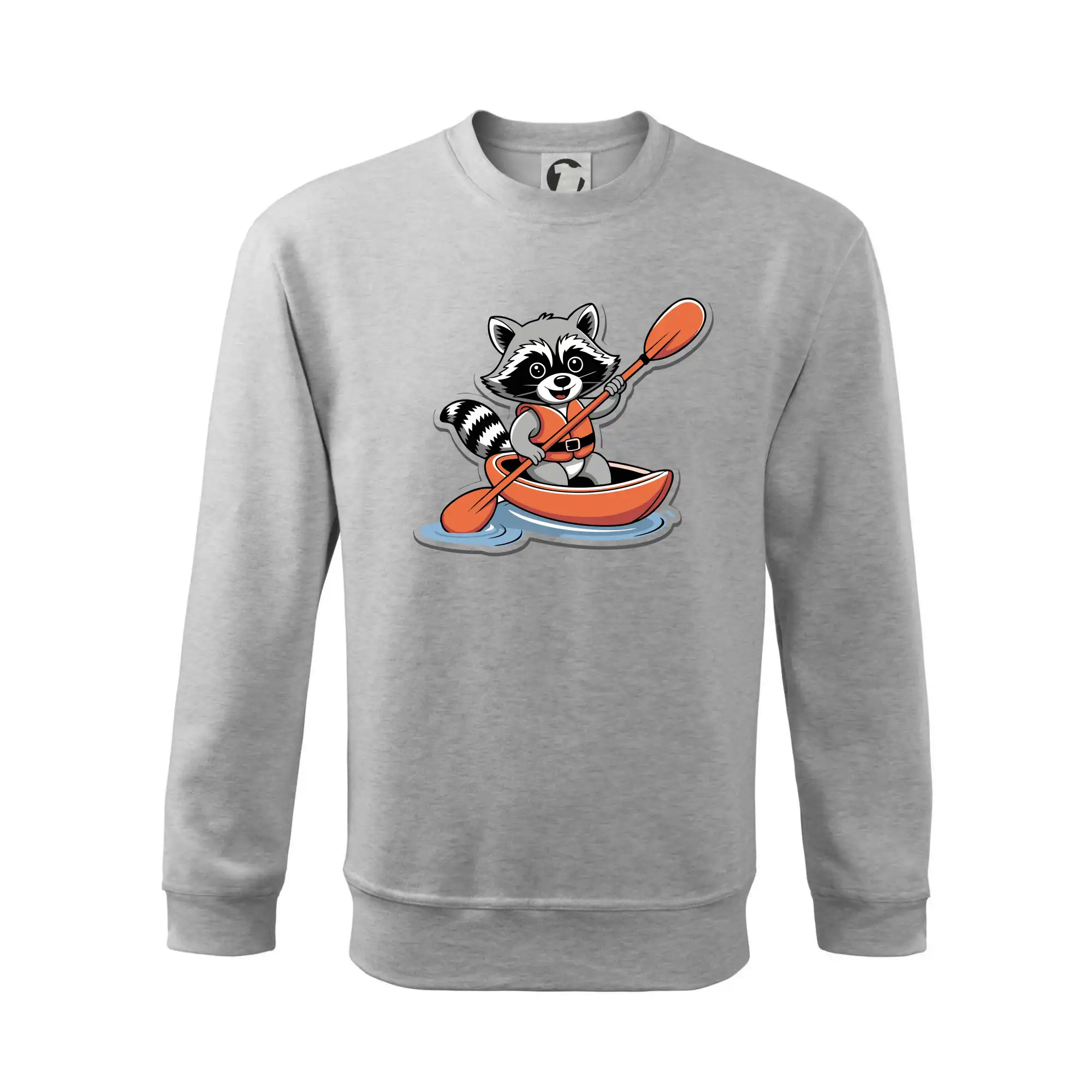 Mýval v kajaku kreslený