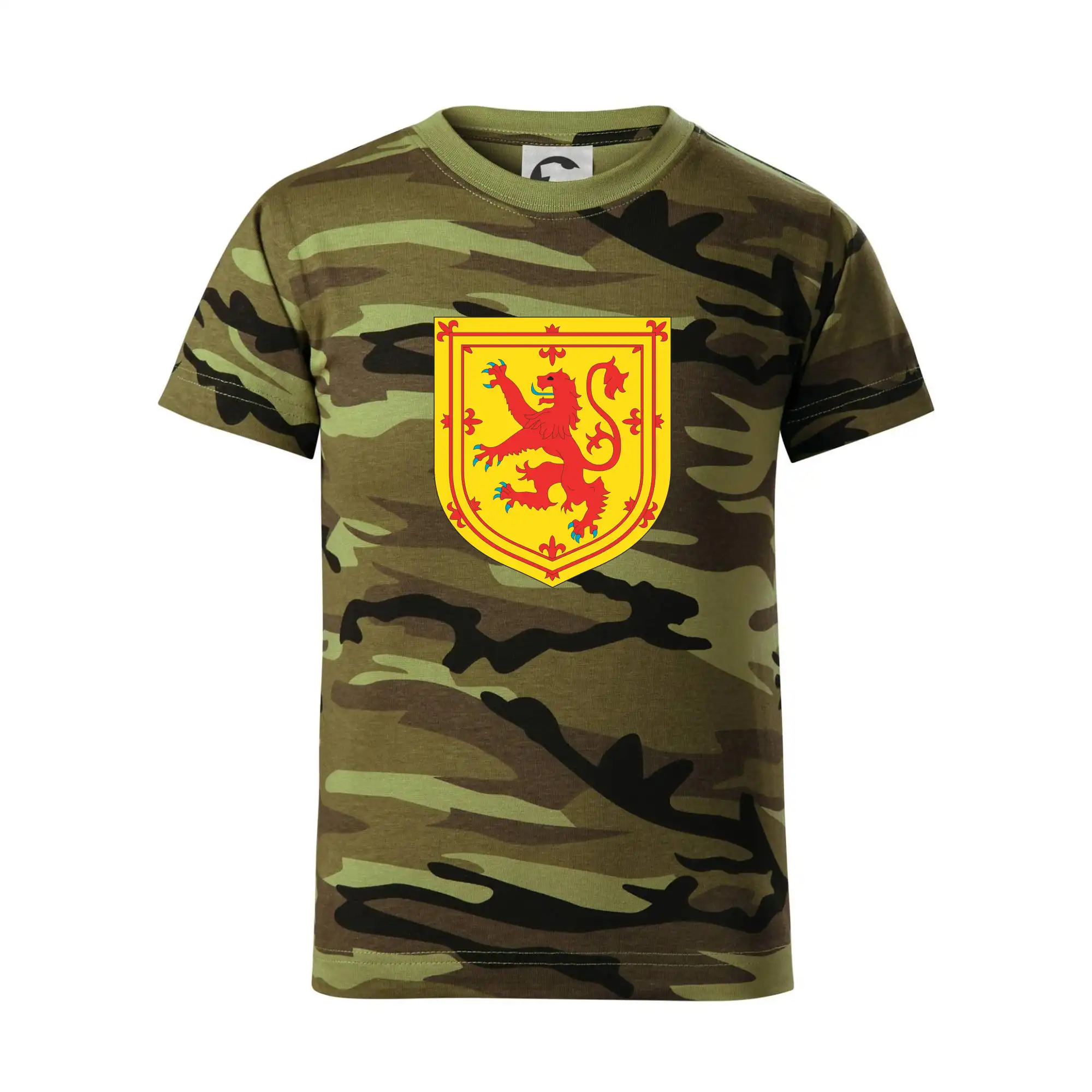 Skotský lev na hrudi