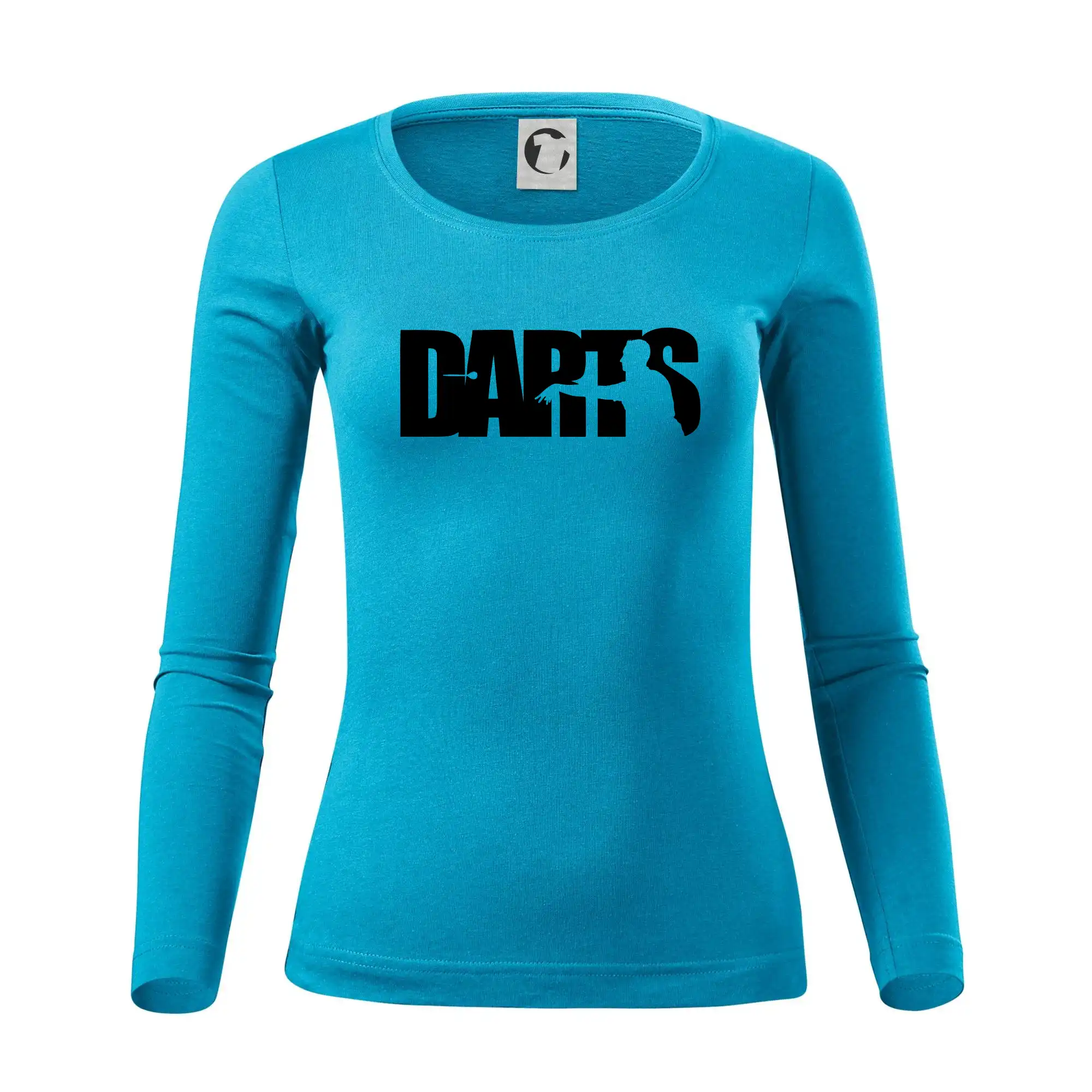 Darts - nápis se šipkařem