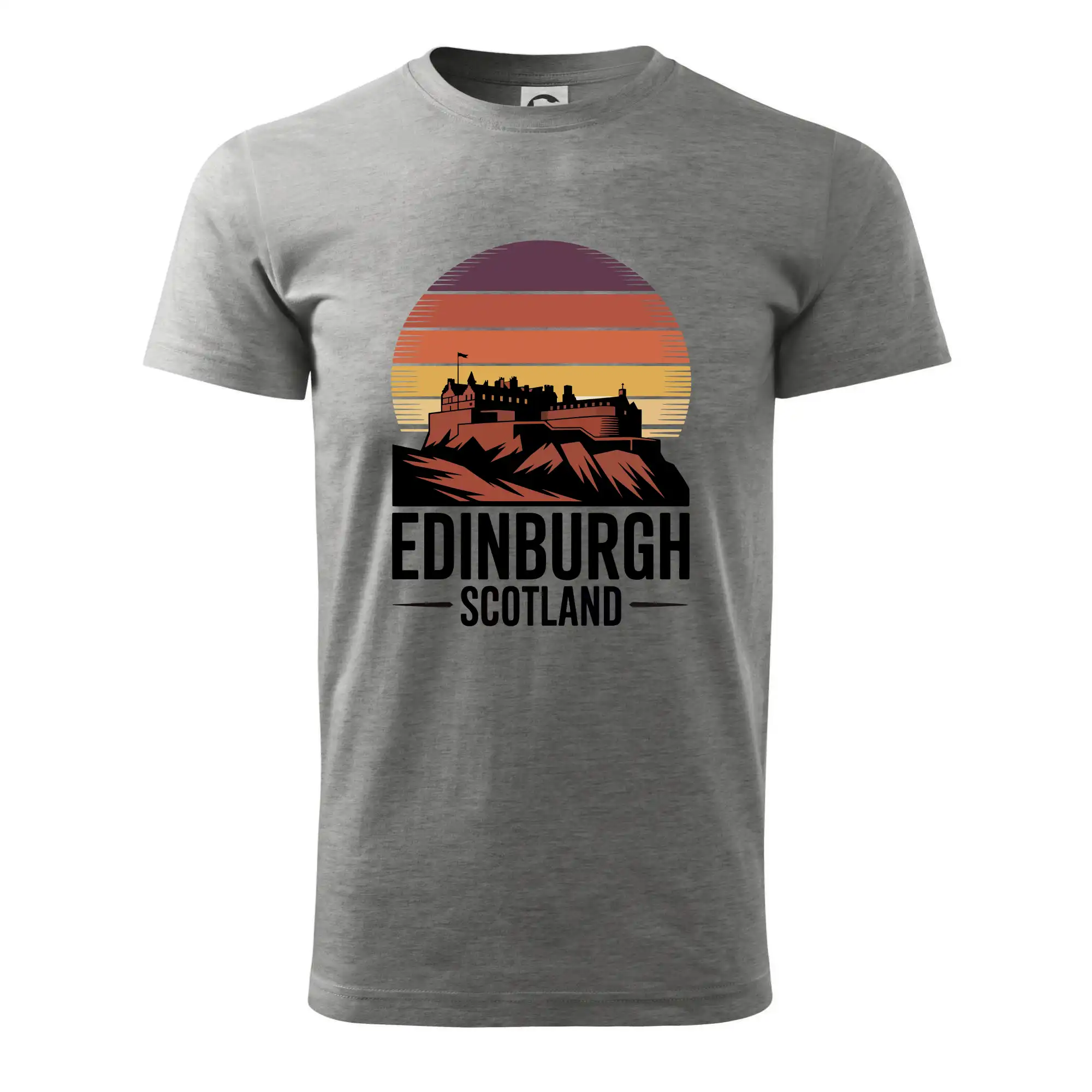 Motívy štátnych vlajok - Scotland Edinburgh Castle - Klasické pánske tričko vyššej gramáže