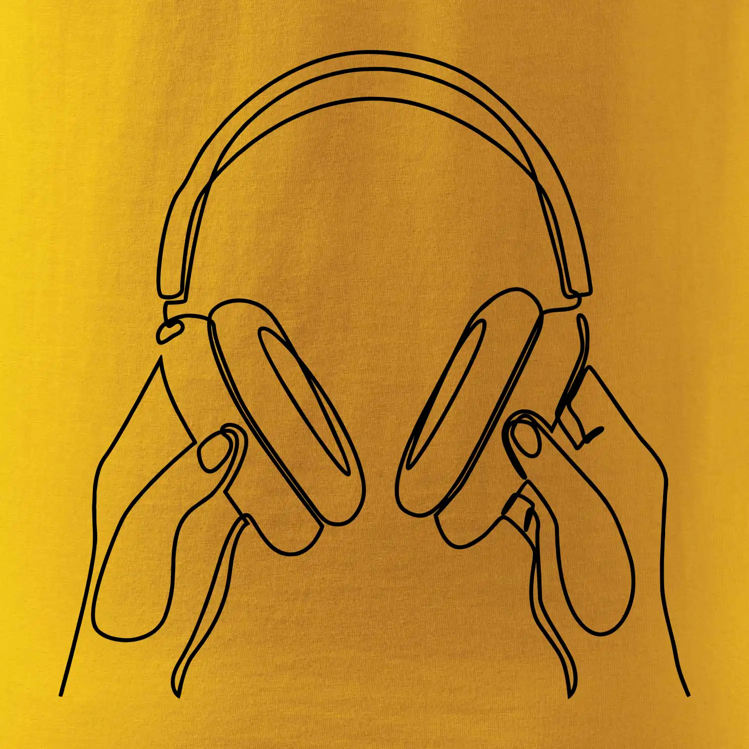 Sluchátka  jedním tahem