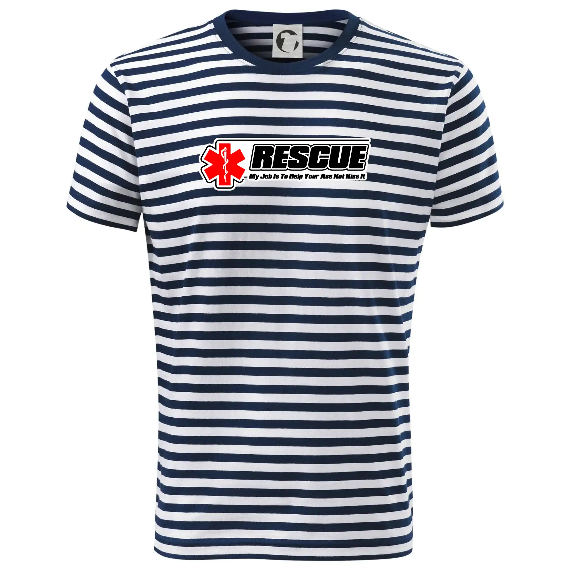 Tričká a mikiny pre záchranárov a lekárov - Kvalitné oblečenie pre zdravotníkov - Rescue My Job Is To Help Your Ass Not Kiss It - Tričko na vodu