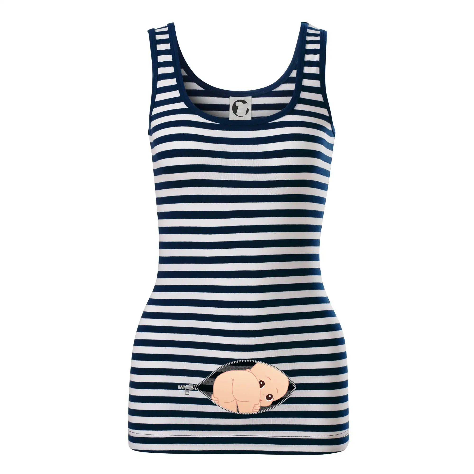 Tričká pre tehotné - Bábätko a zadoček (Hana-creative) - Sailor tielko na vodu